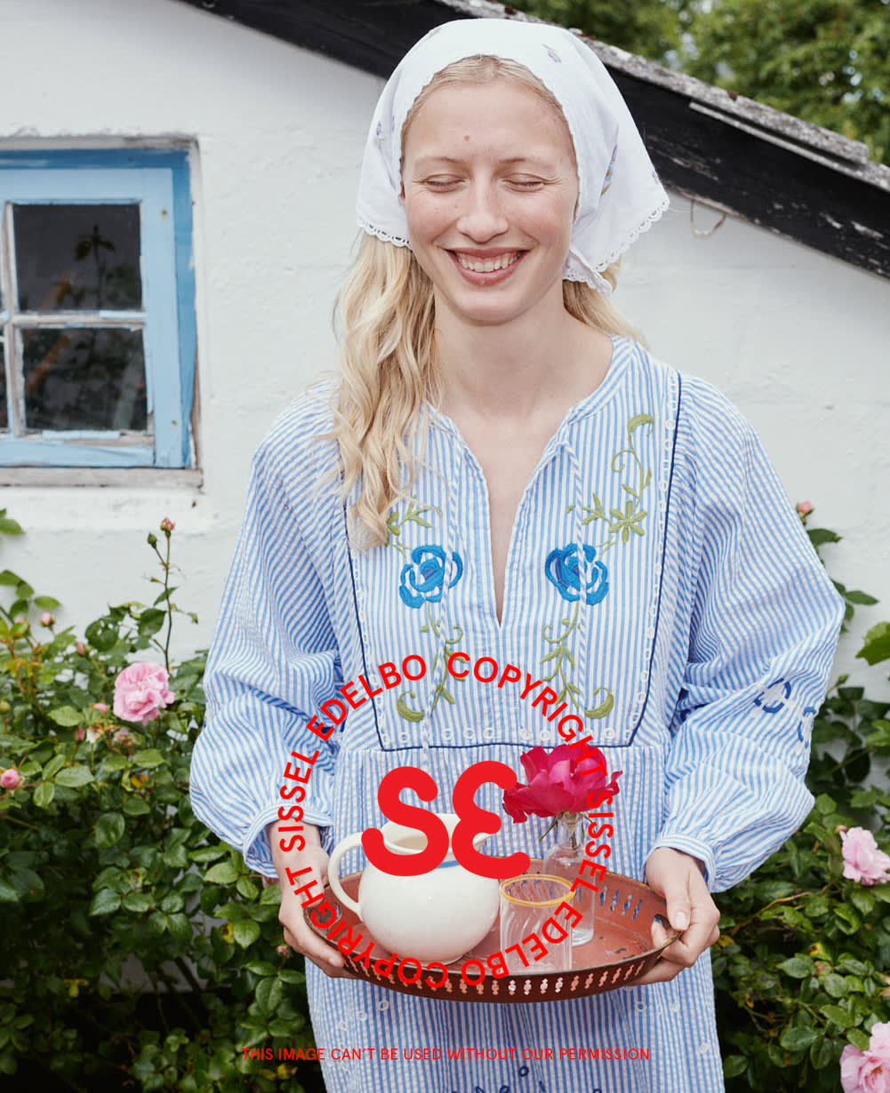 Bessy Dress - Blue Stripes
