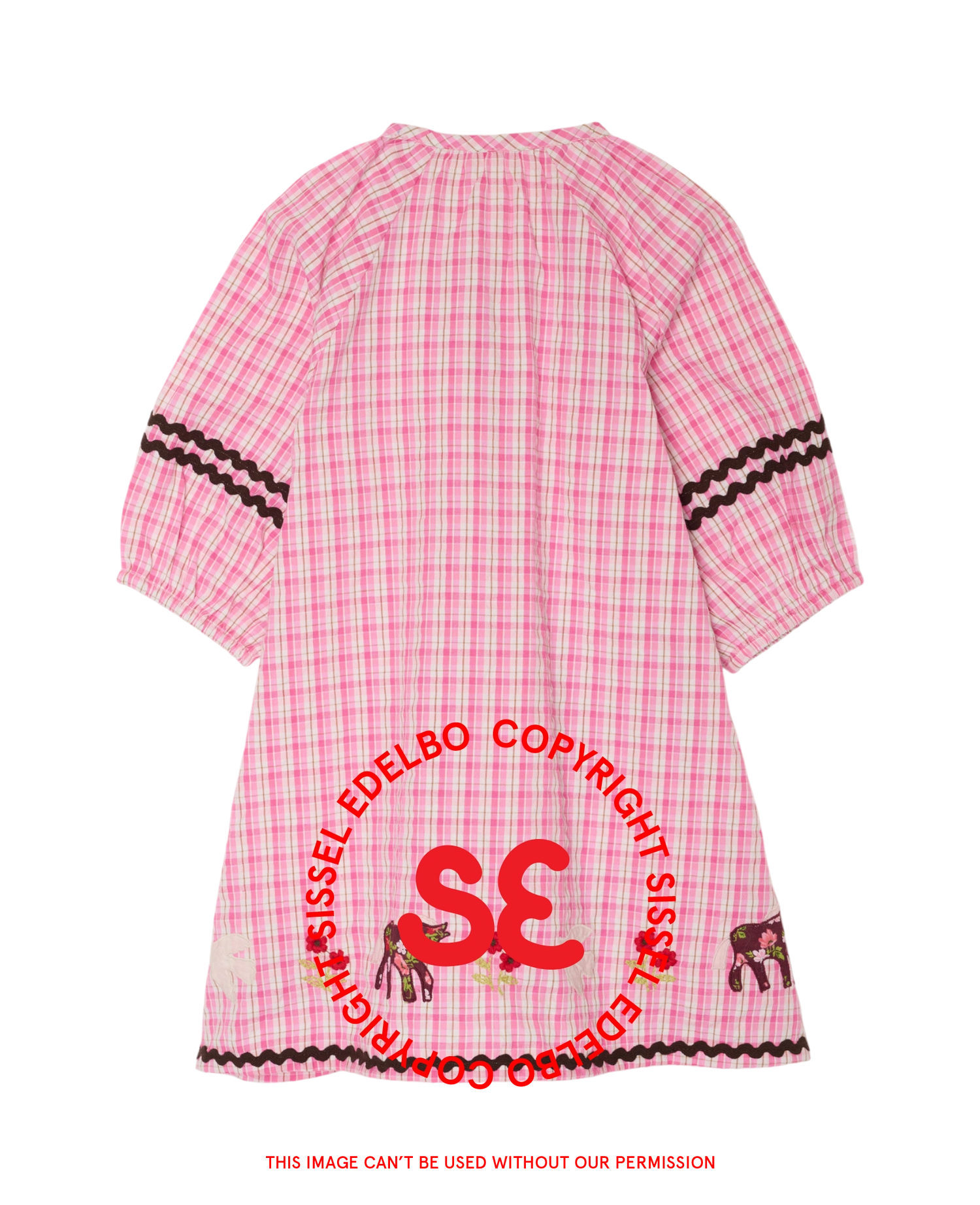 Eira MINI Dress - Pink Checks