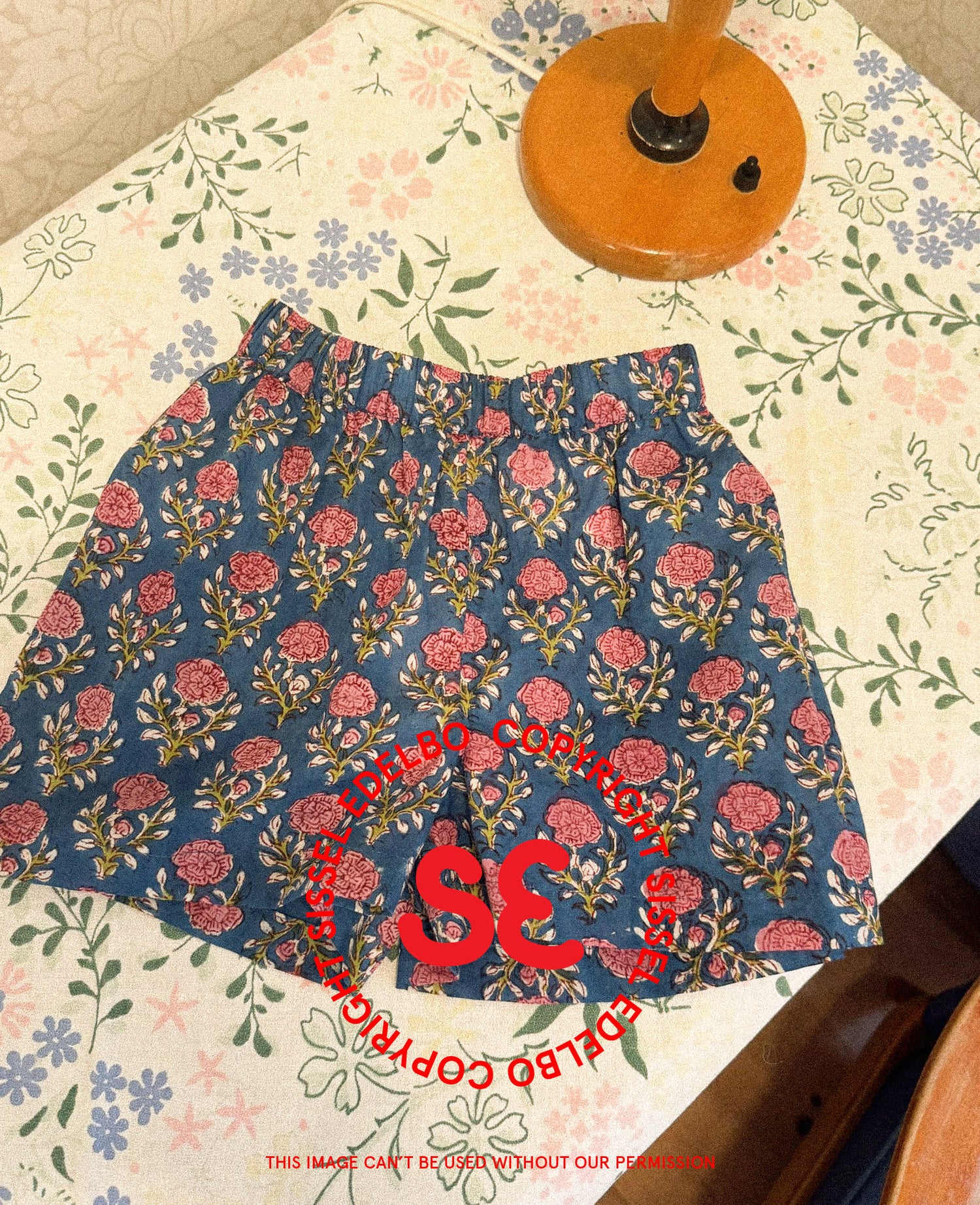 Elisa MINI Shorts - Pink Flowers
