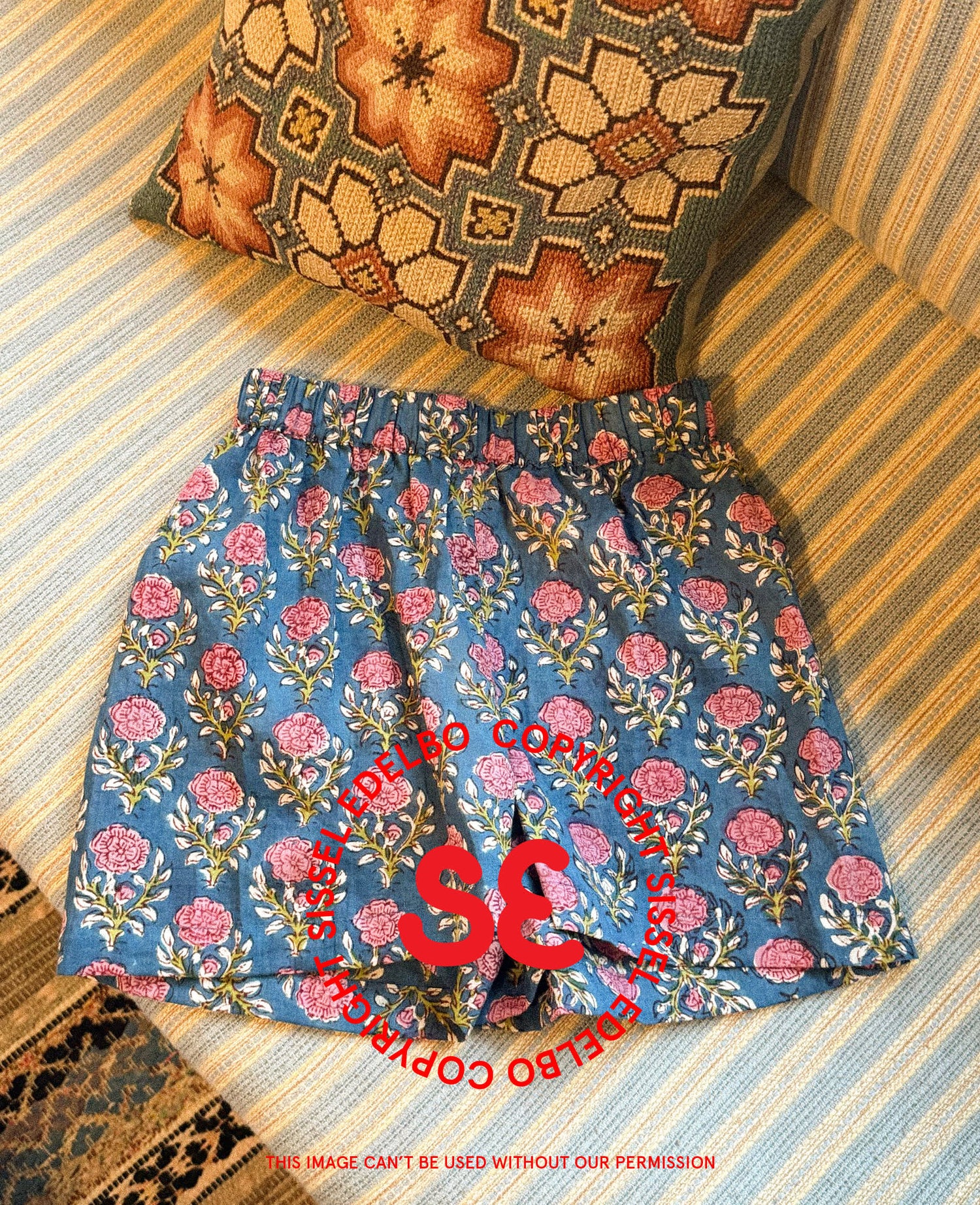 Elisa MINI Shorts - Pink Flowers