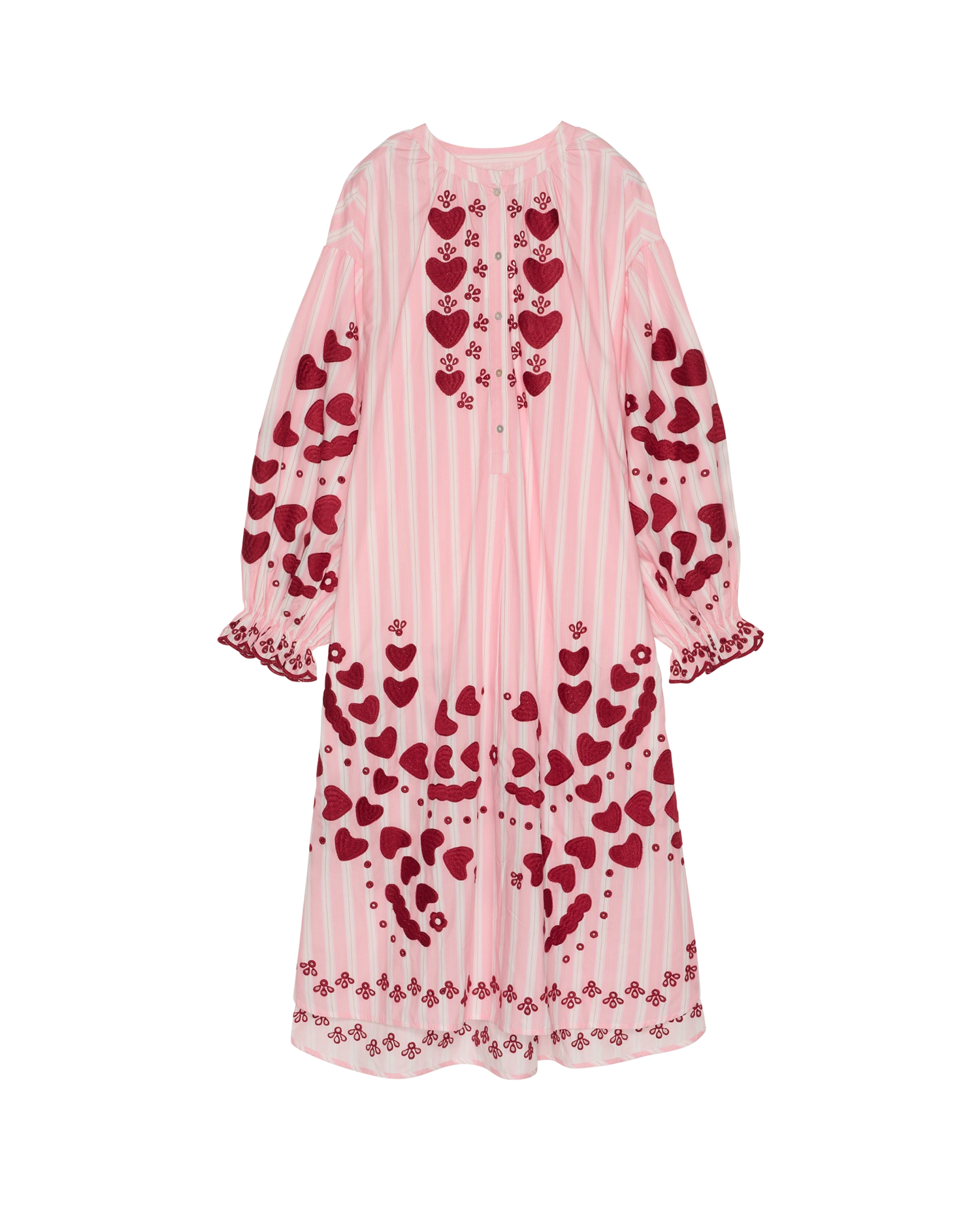 Elisabeth Dress - Rose Stripes