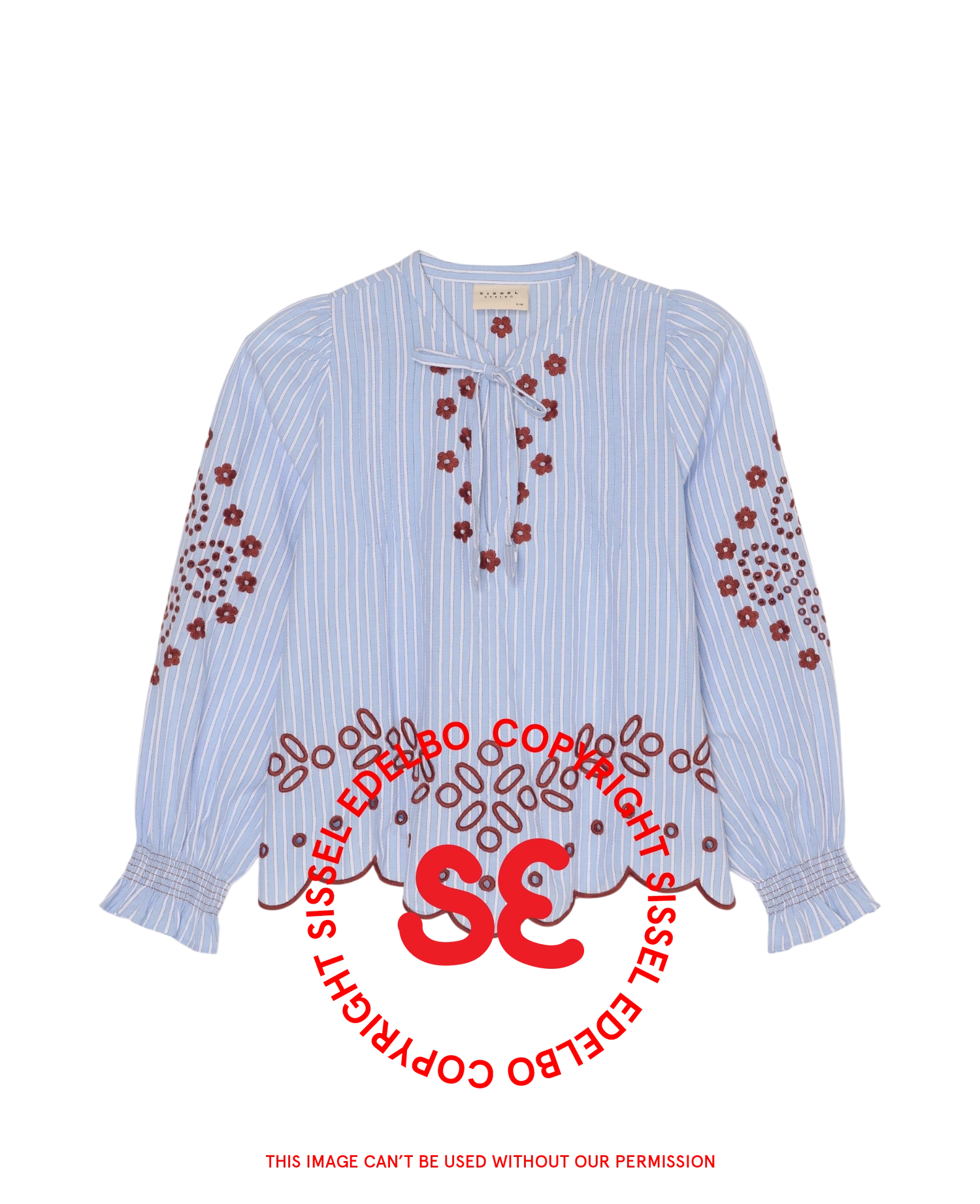Elvina Top - Blue Stripes