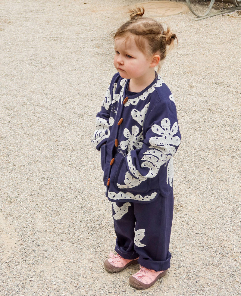 Ena MINI Jacket - Navy Birds