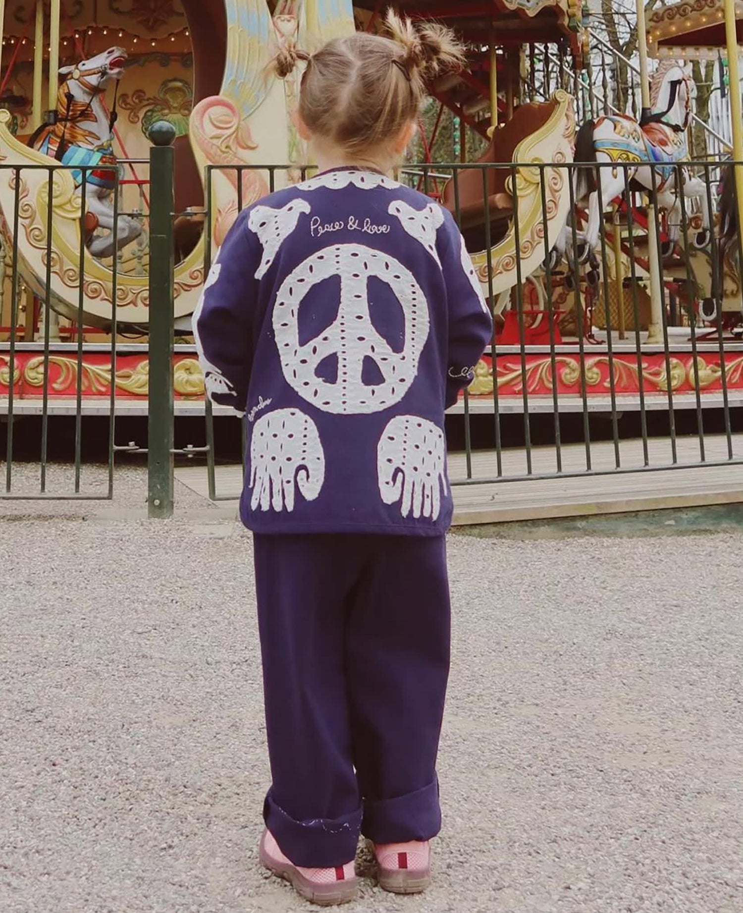 Ena MINI Jacket - Navy Birds