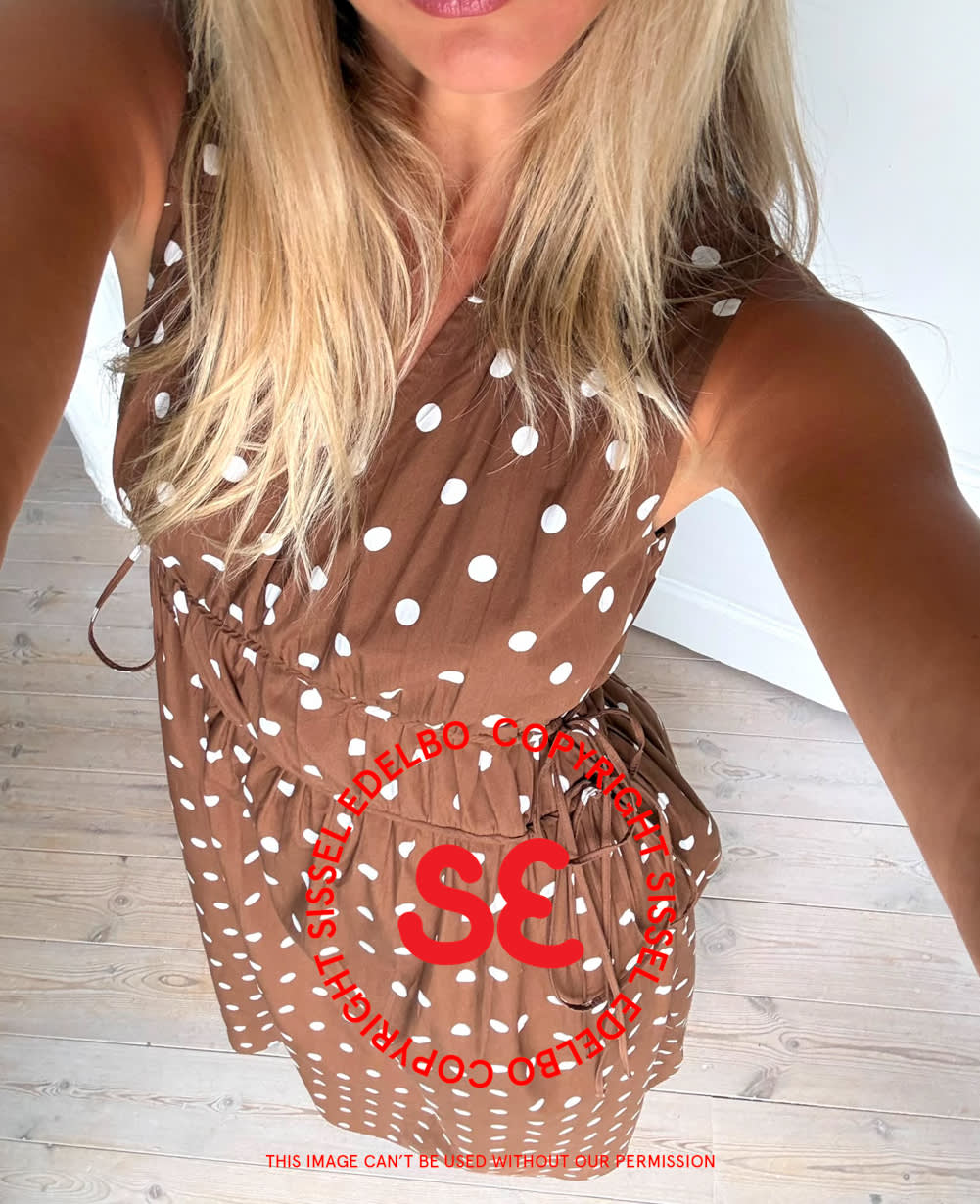 Fallan Dress - Dotty Brown