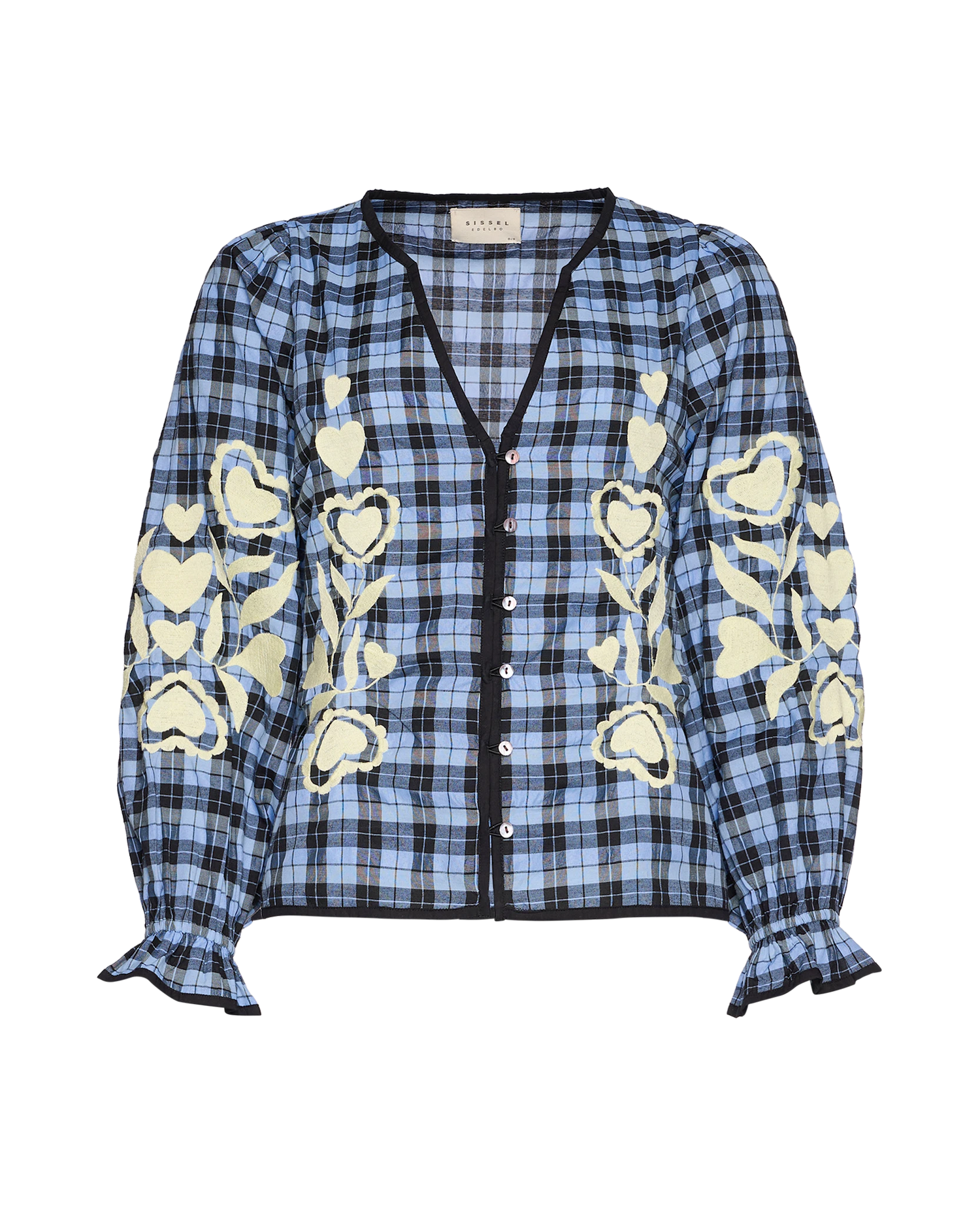 Fran Top - Blue Checks