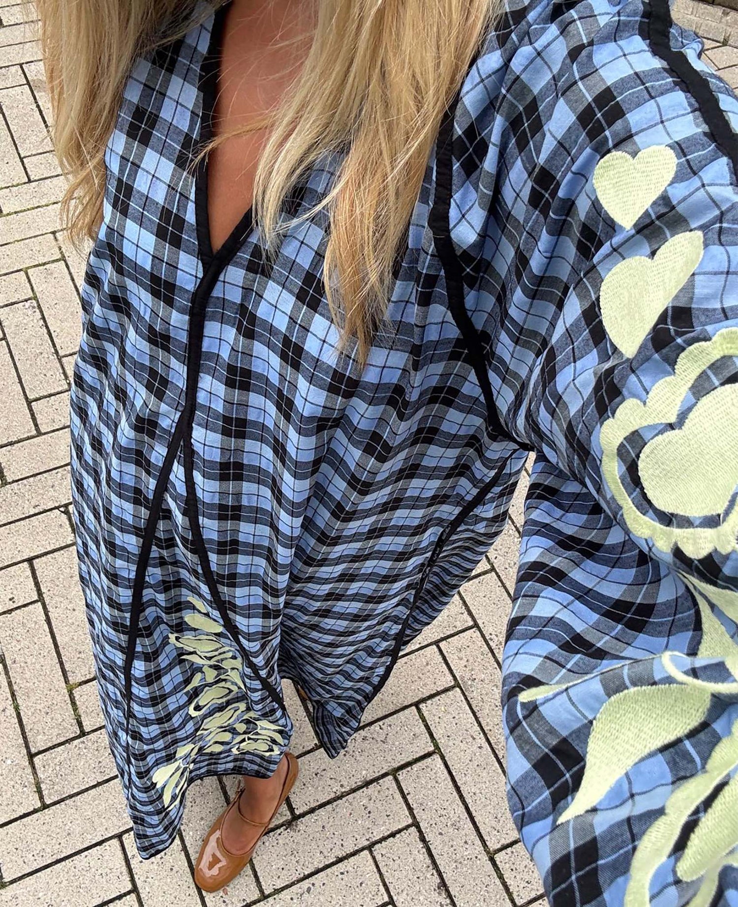 Fran Dress - Blue Checks