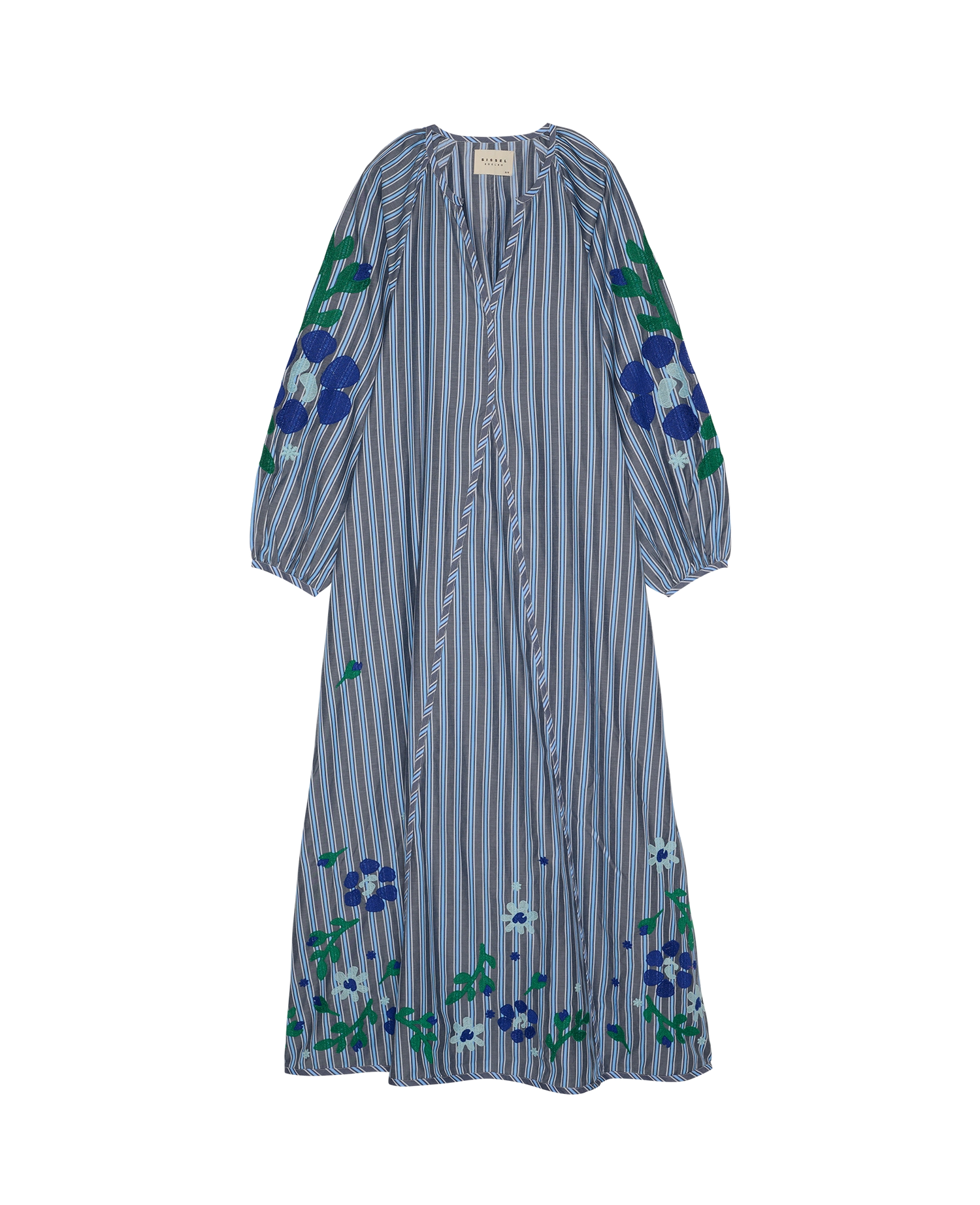 Fran Dress - Grey Stripes
