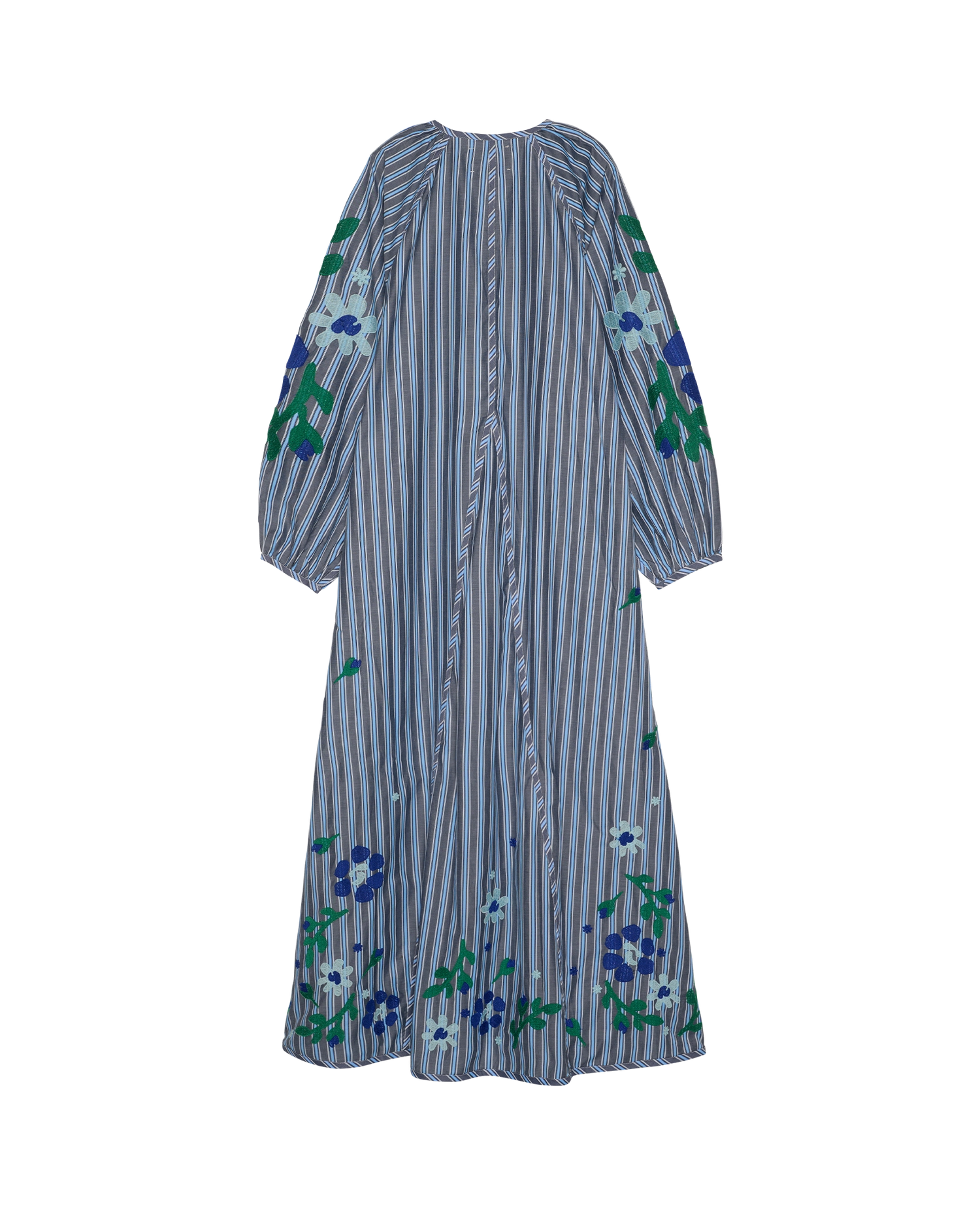 Fran Dress - Grey Stripes