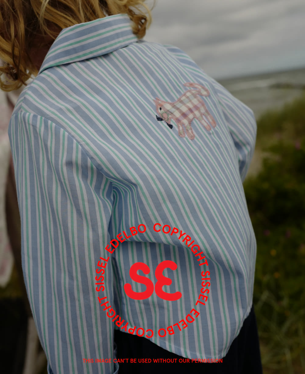Gabriel MINI Shirt - Green Stripes