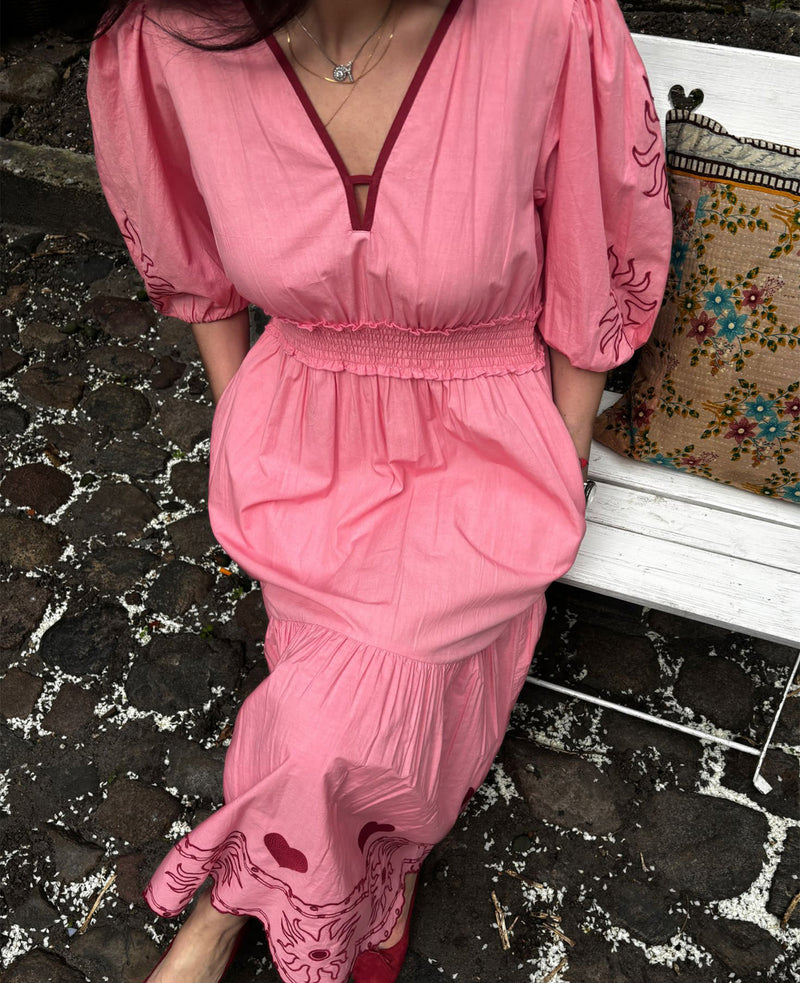 Geenie Dress - Geranium Pink