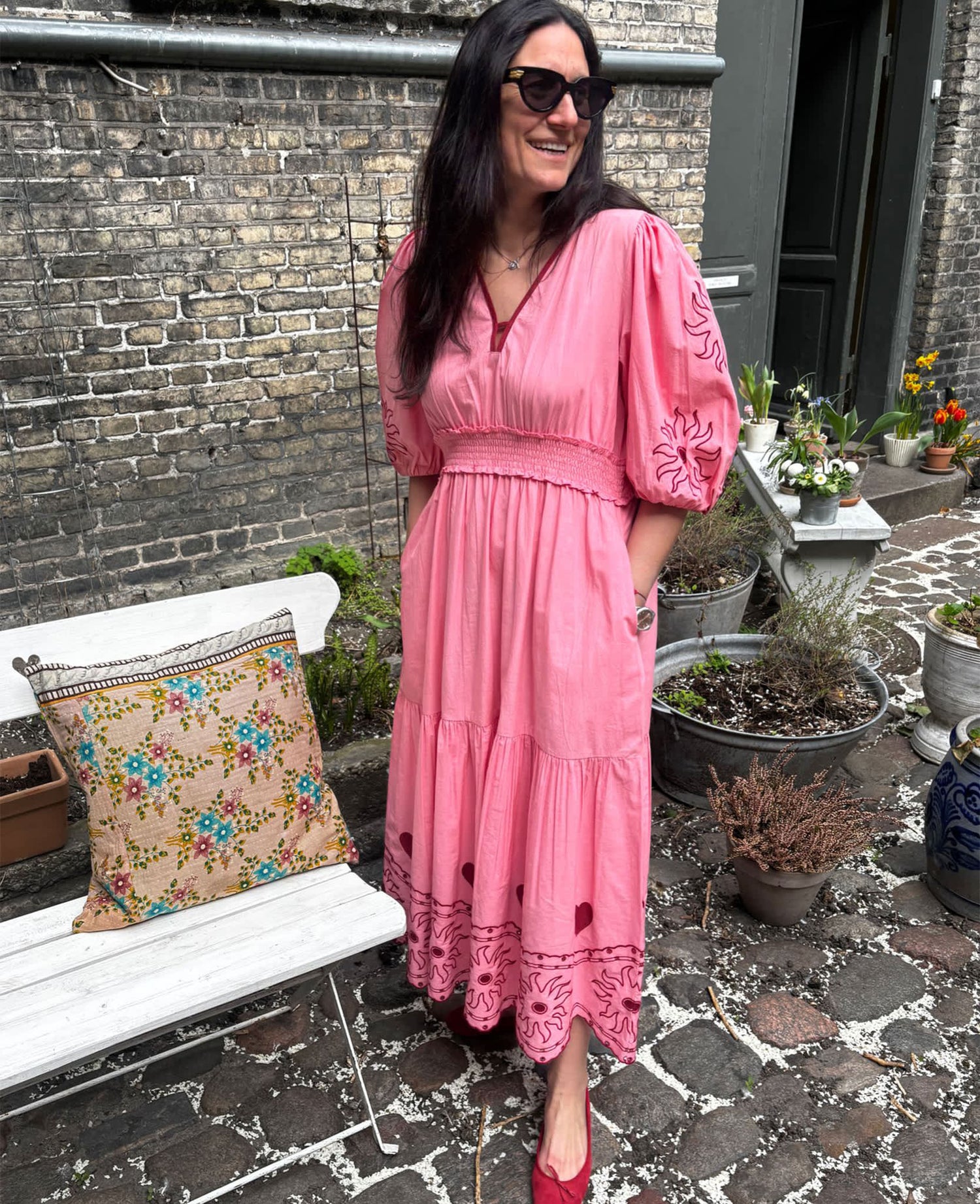 Geenie Dress - Geranium Pink