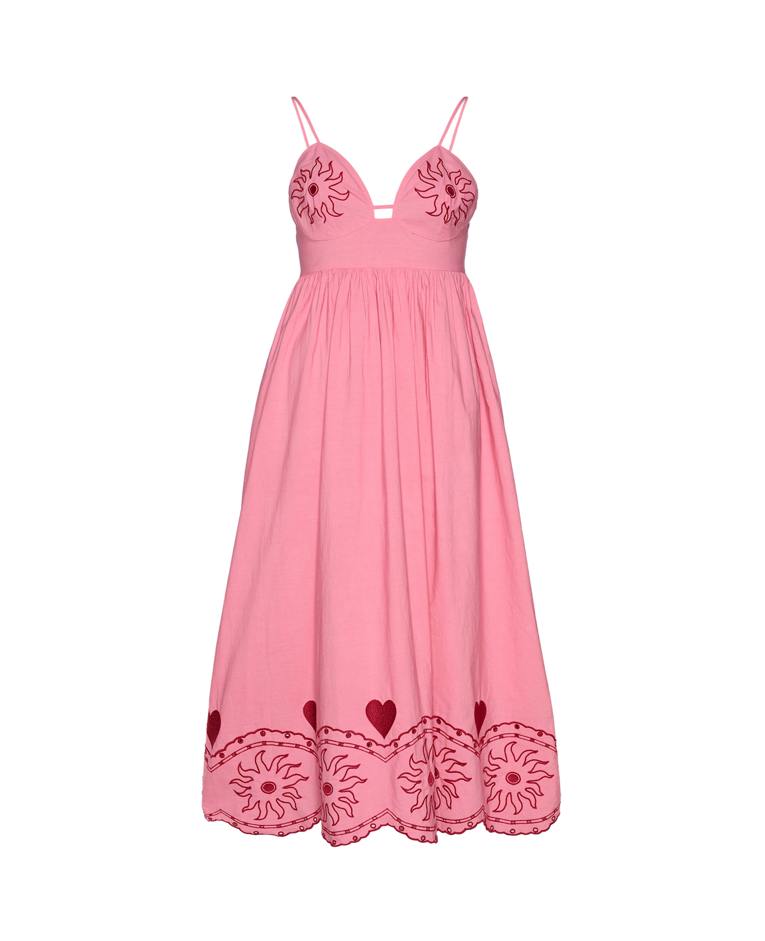 Geenie Strap Dress - Geranium Pink