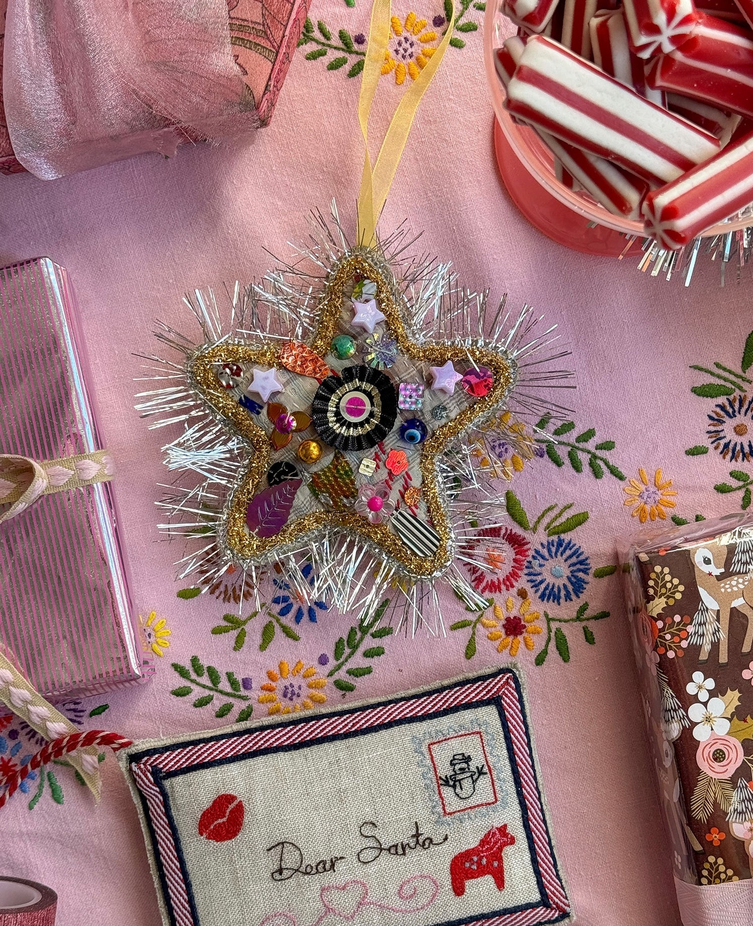 Glitter Star Ornament - Handpicked