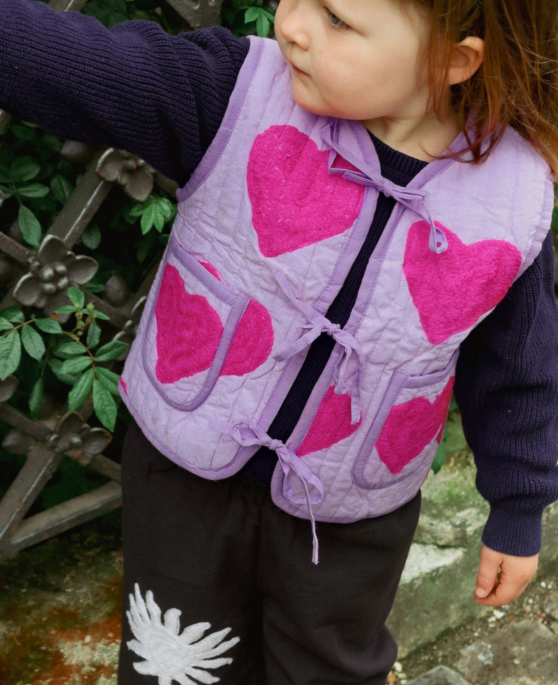 Honey MINI Vest - Pink Hearts