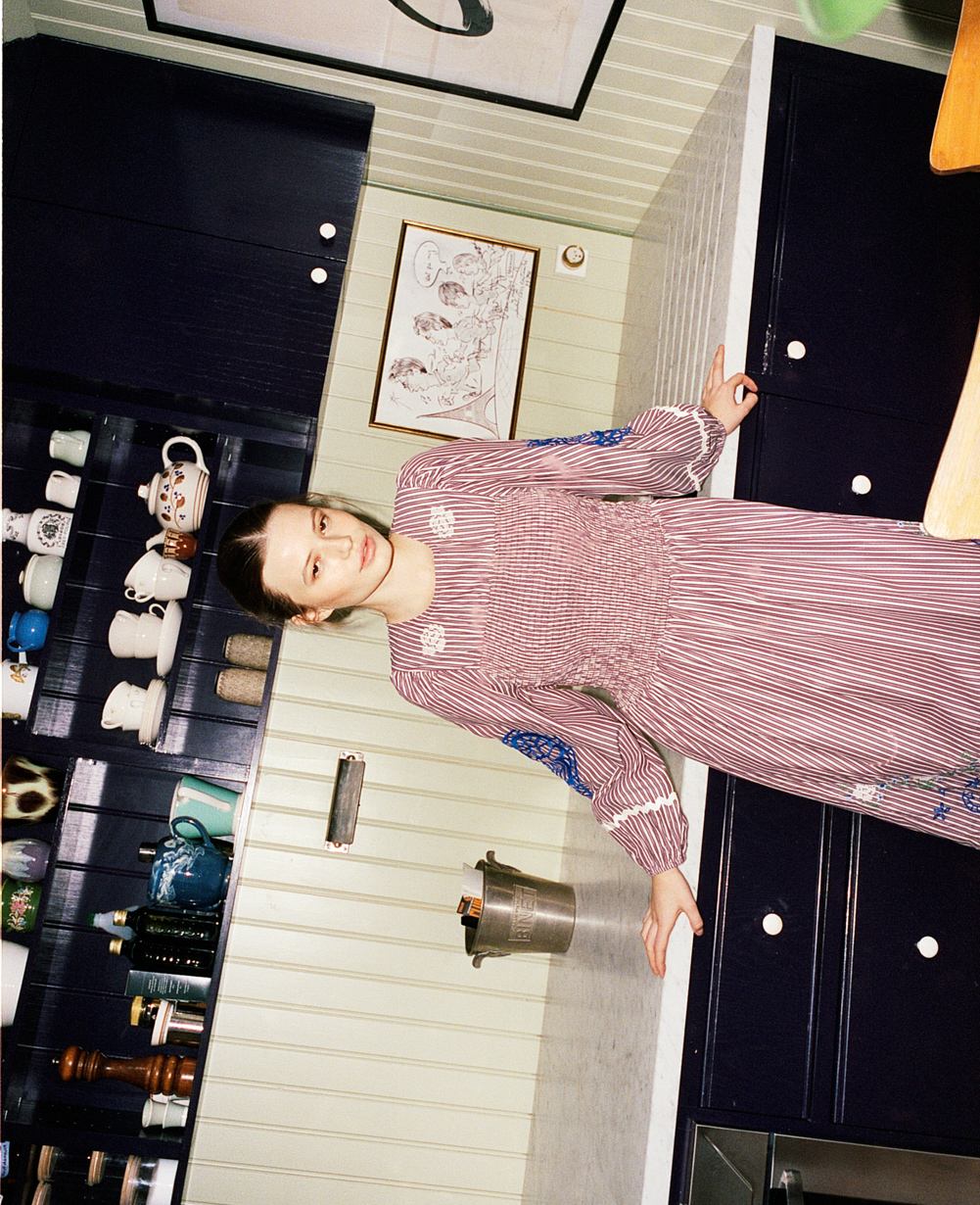 Ivy Dress - Purple Stripes