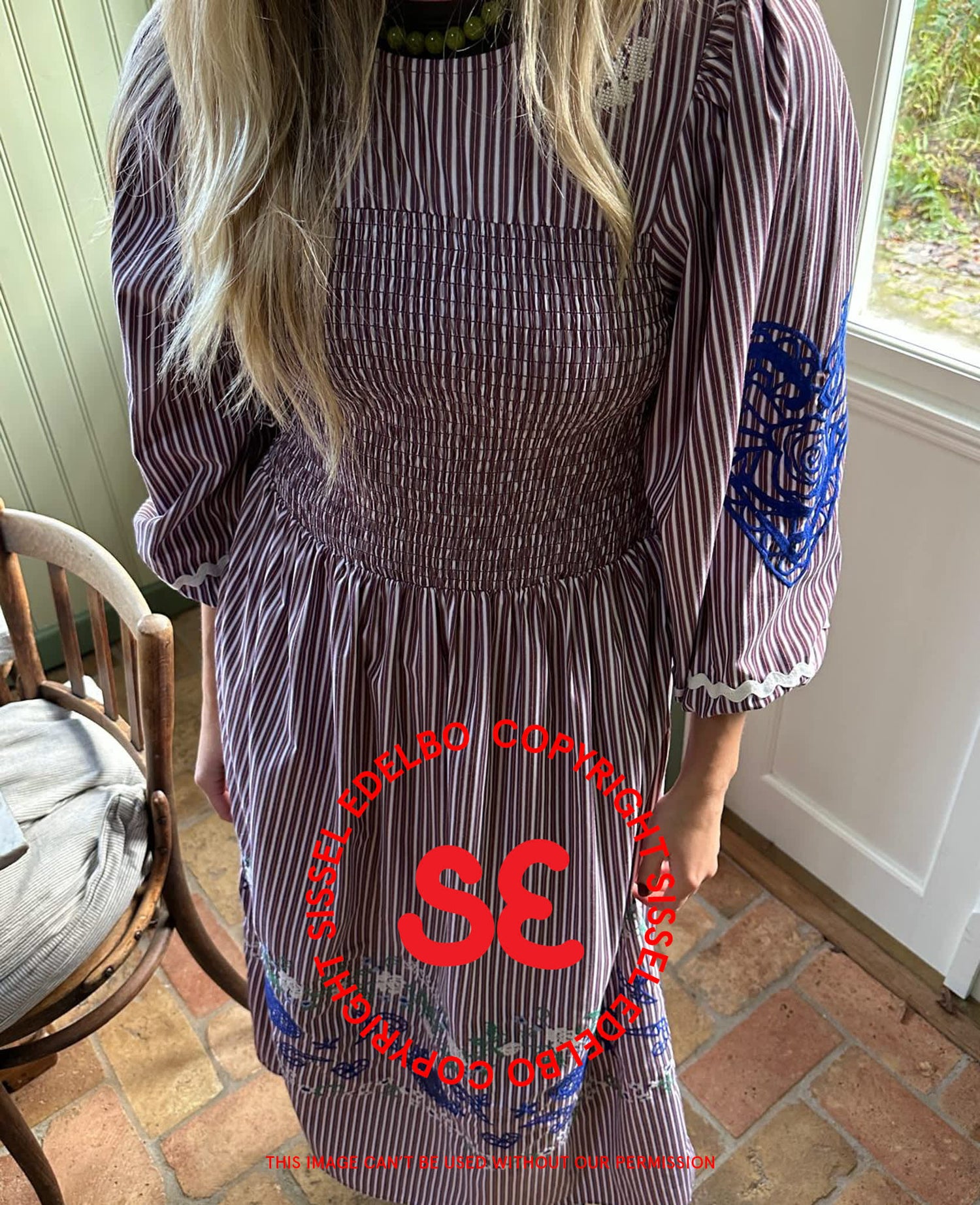 Ivy Dress - Purple Stripes