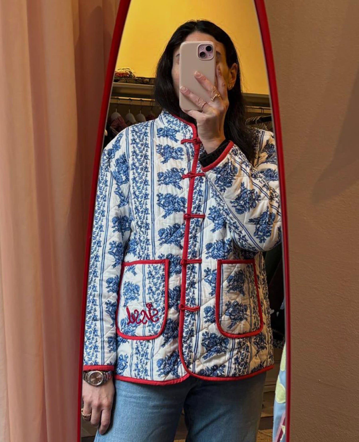 Jamille Jacket - Blue Flower