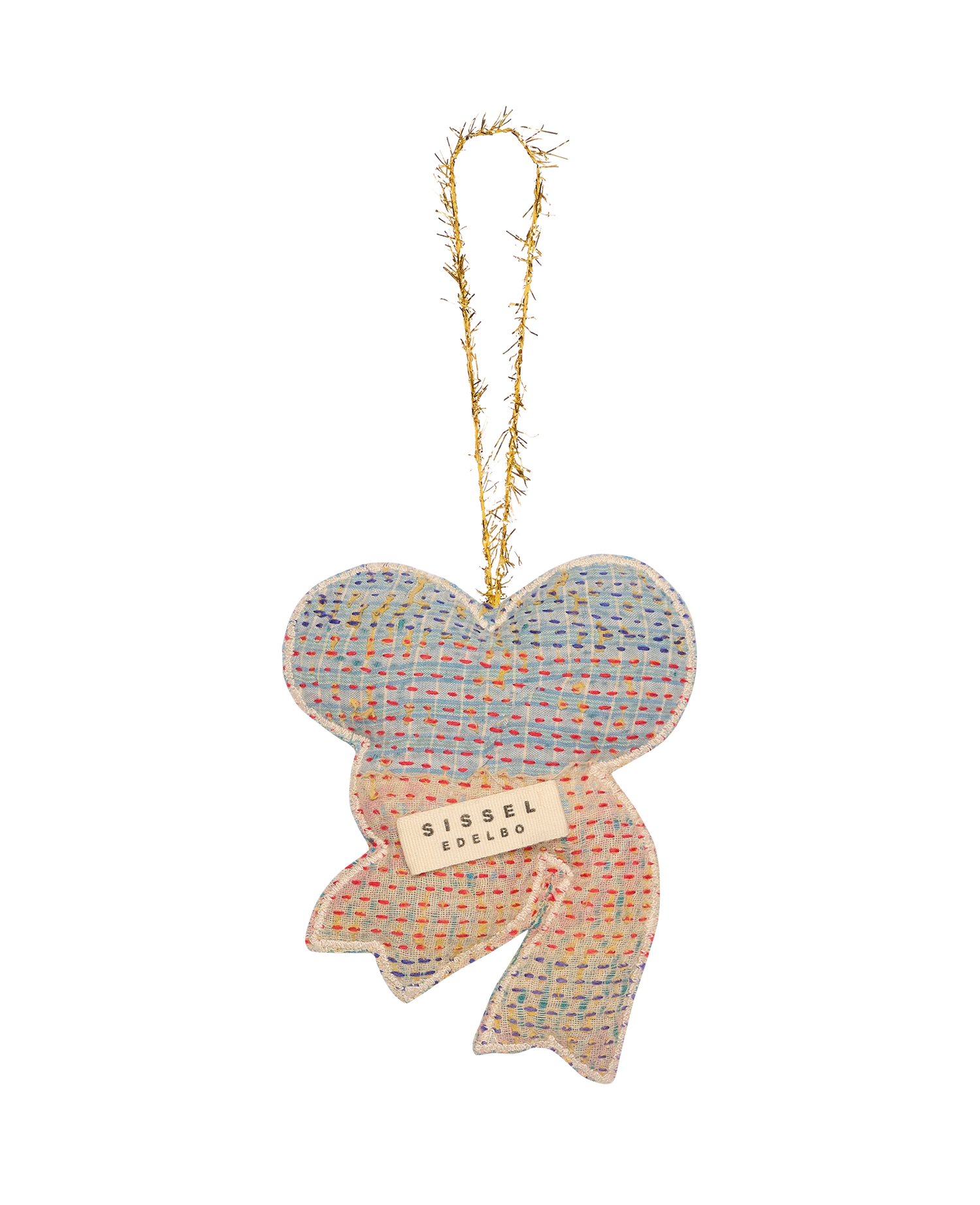 Christmas Kantha Bow Ornament - Handpicked