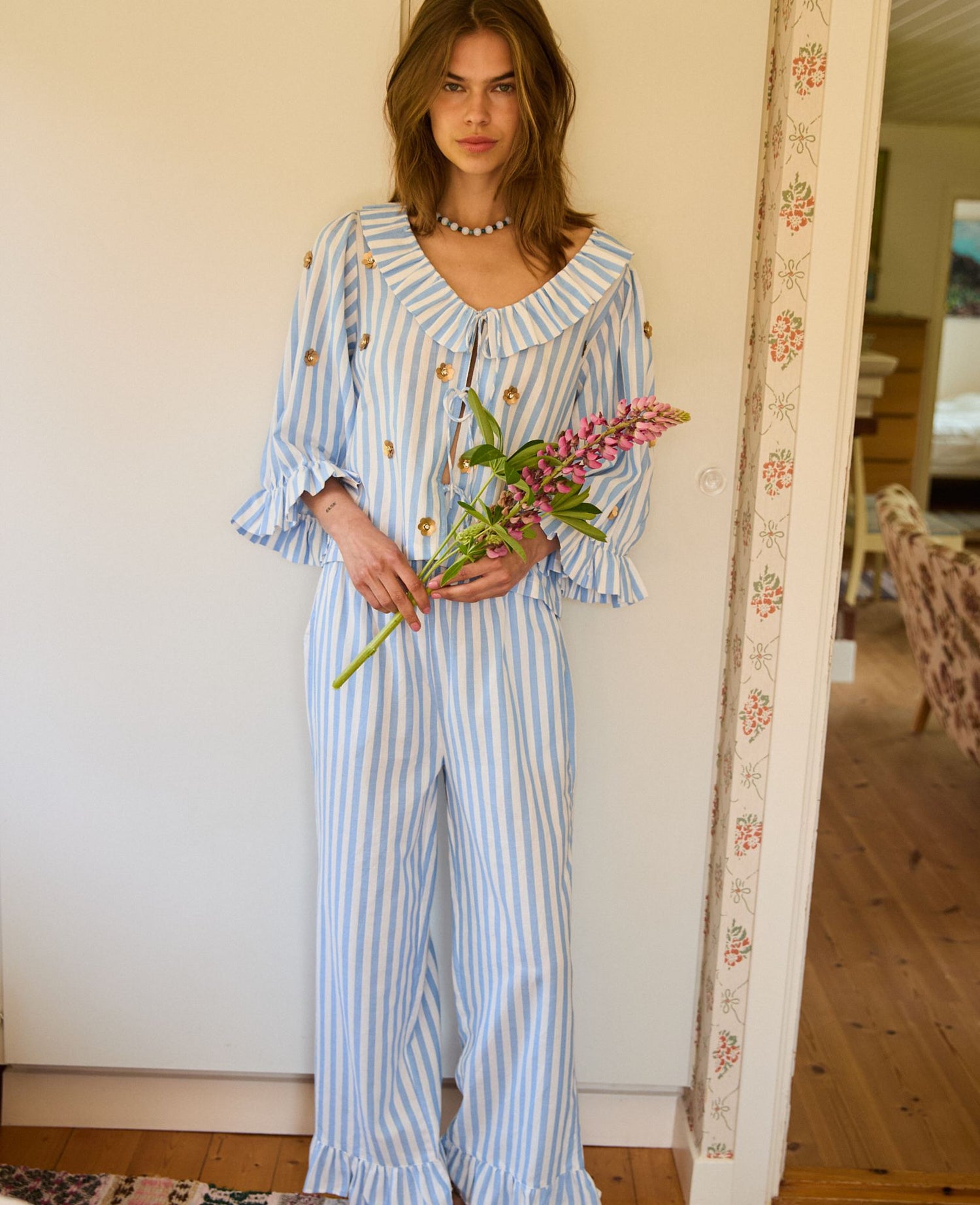 Kiki Pants - Blue Stripes