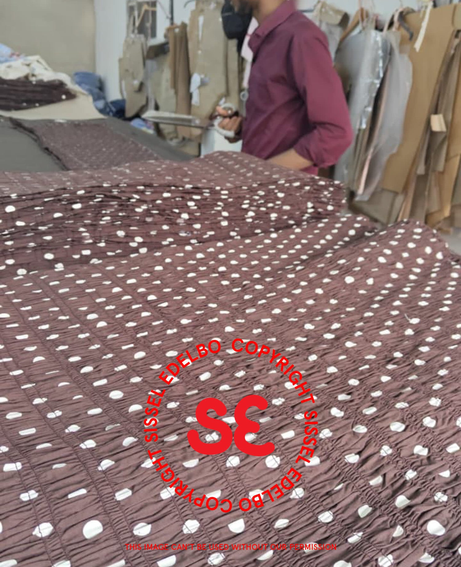 Lady Skirt - Brown Dot