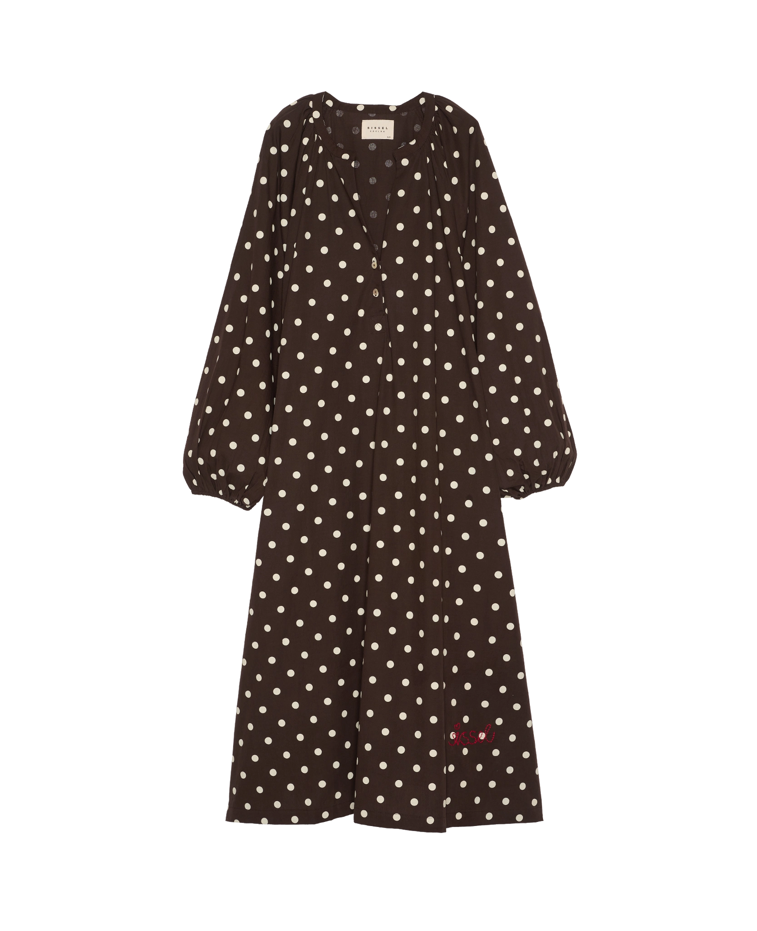 Lara Dress - Brown Dot