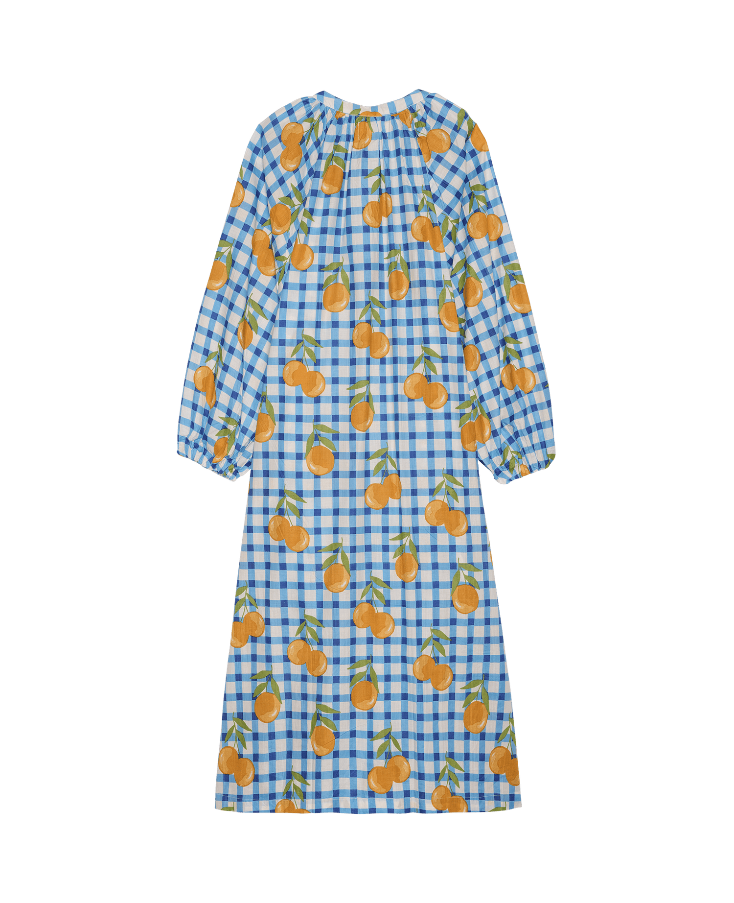Lara Dress - Blue Orange