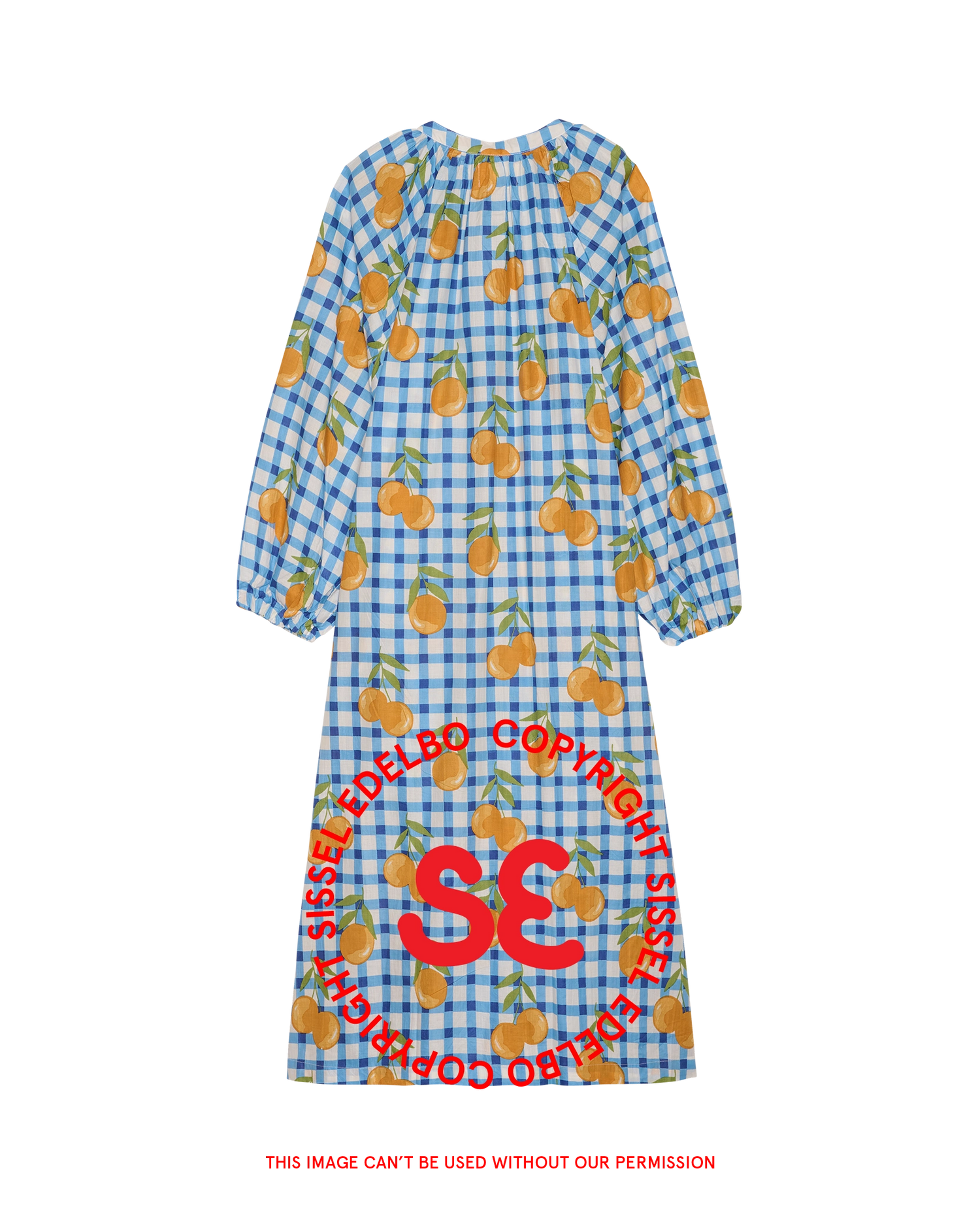 Lara Dress - Blue Orange