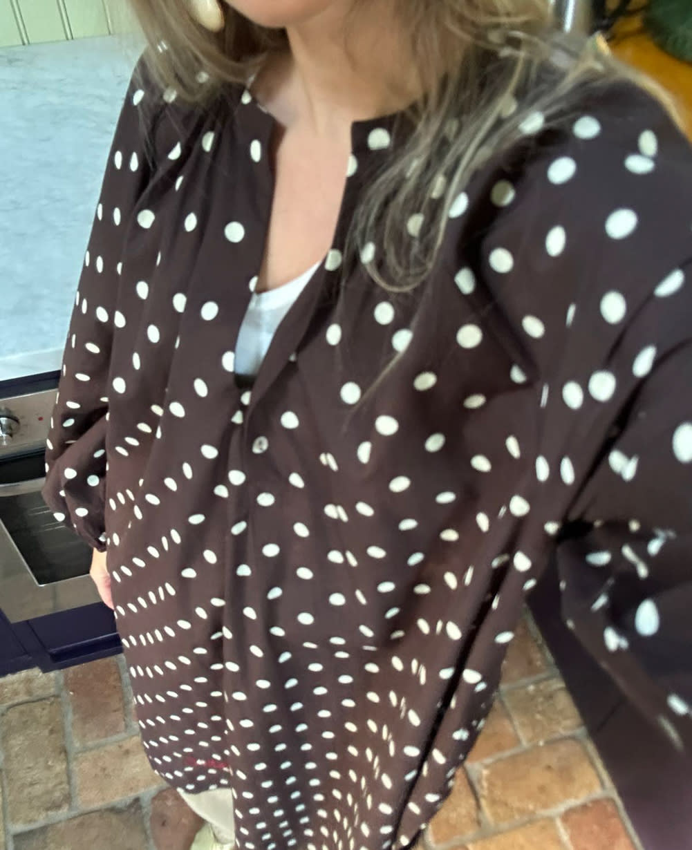 Lara Dress - Brown Dot