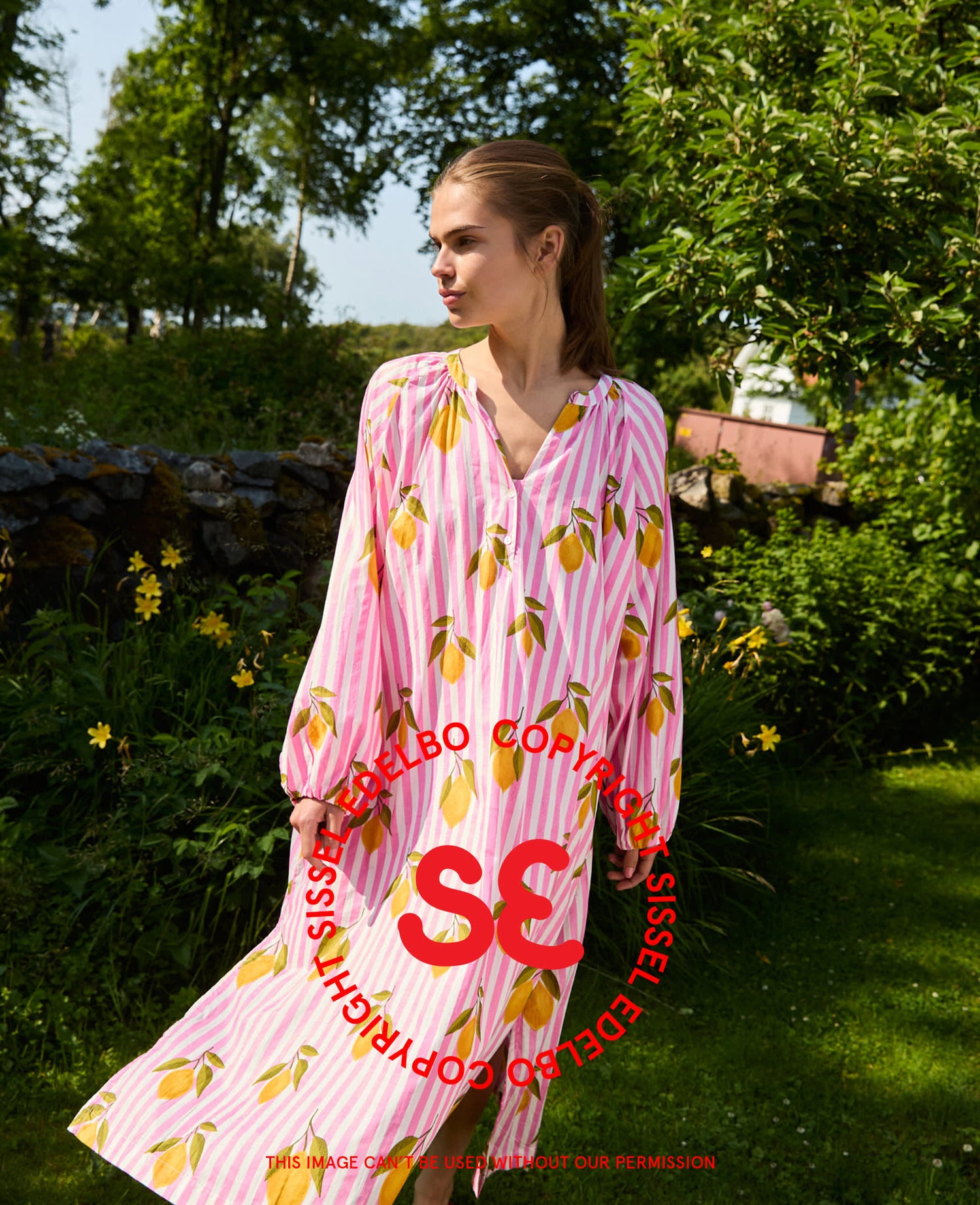 Lara Dress - Pink Lemons