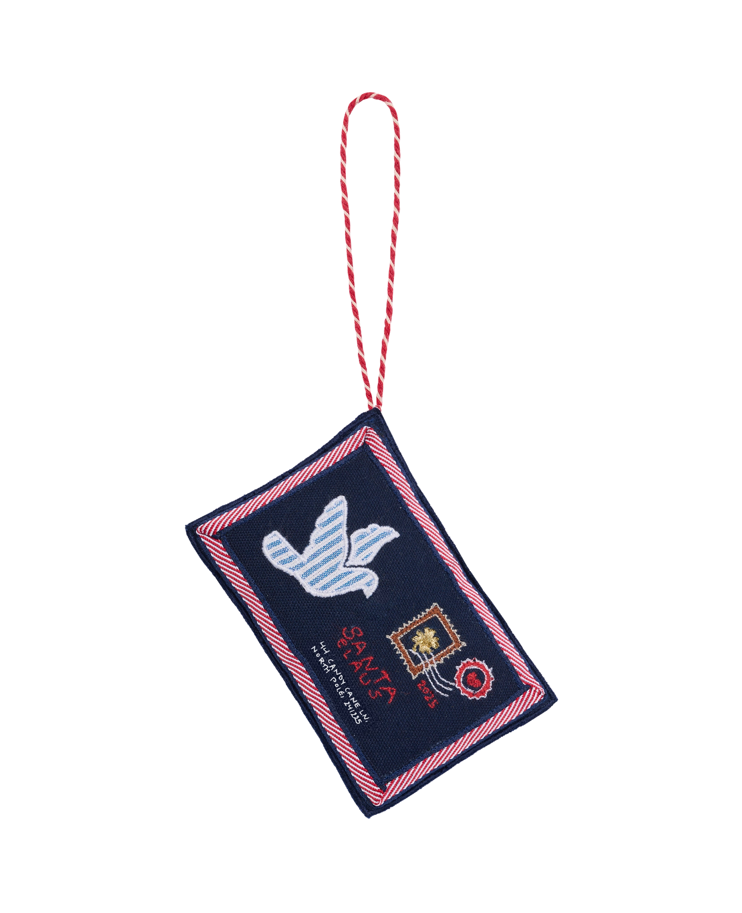 Christmas Letter Ornament - Navy