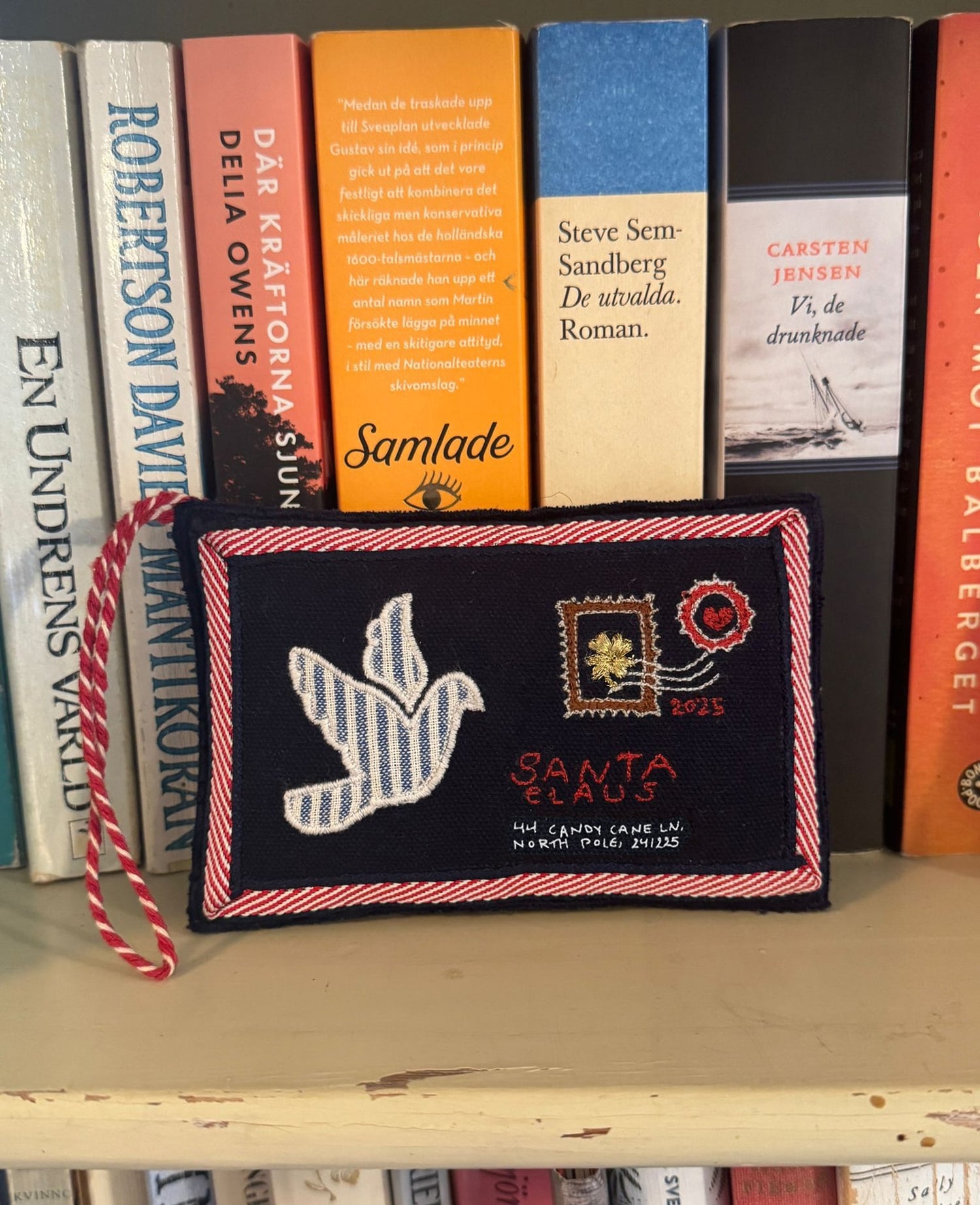 Christmas Letter Ornament - Navy