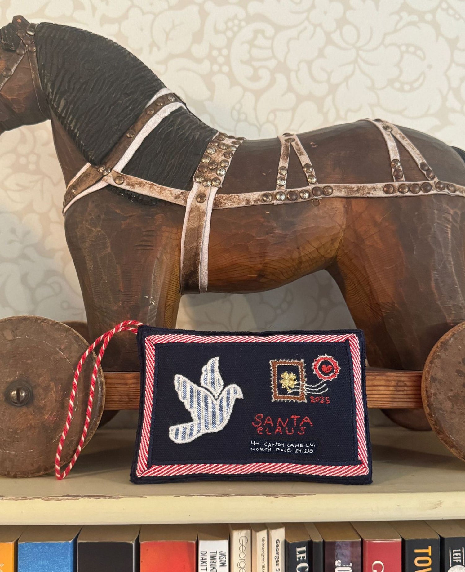 Christmas Letter Ornament - Navy