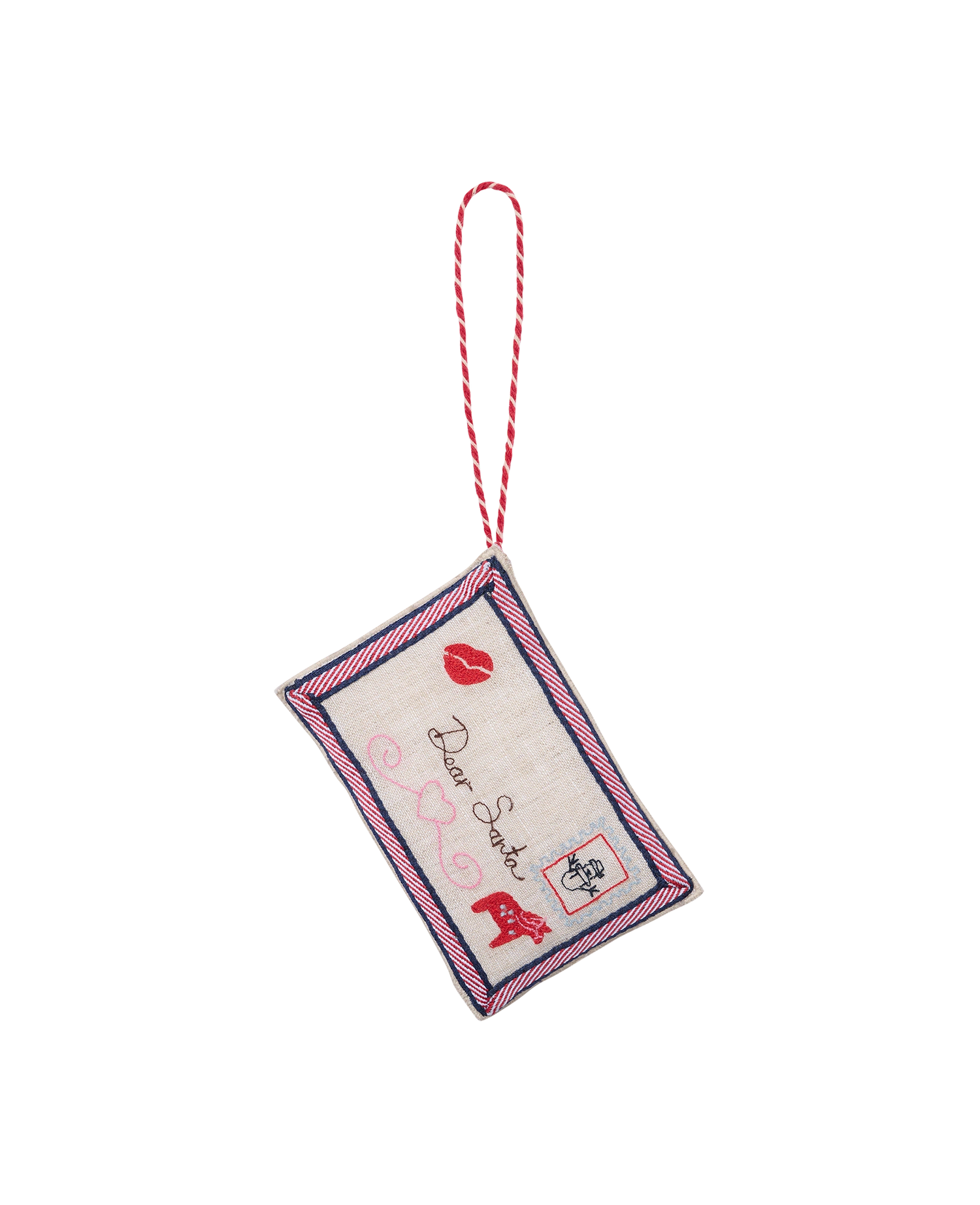Christmas Letter Ornament - Santa