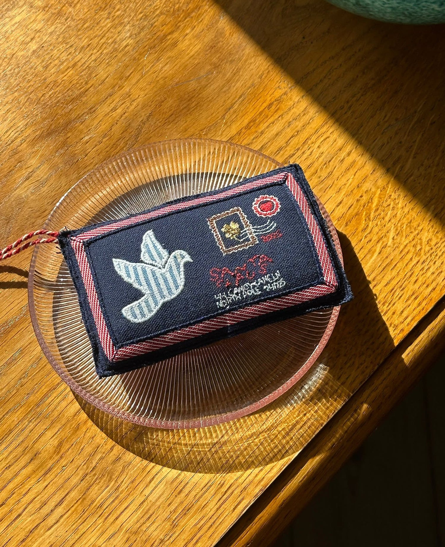 Christmas Letter Ornament - Navy