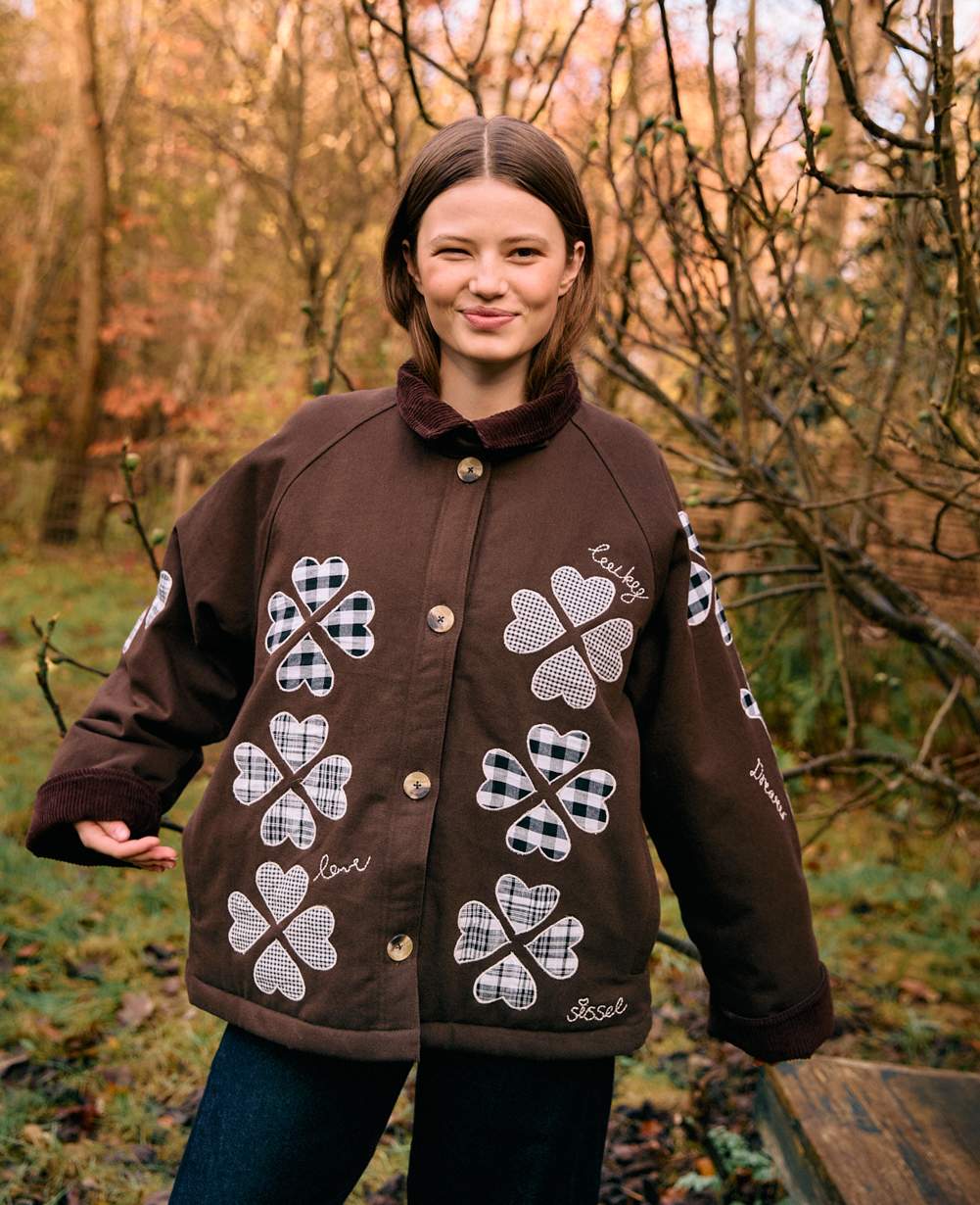 Lillibeth Jacket - Checked Brown