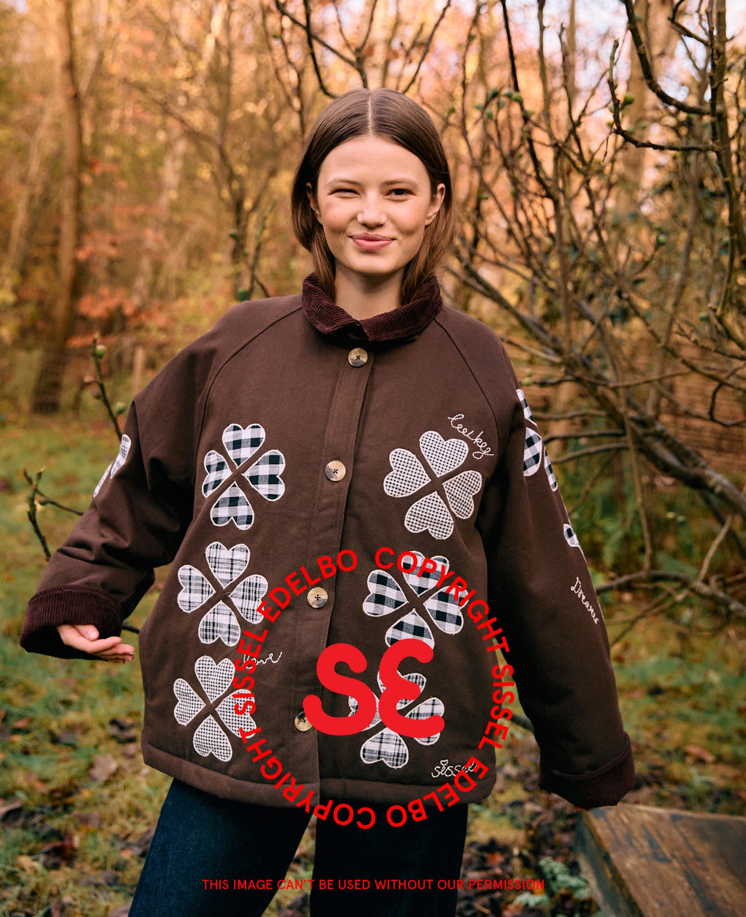 Lillibeth Jacket - Checked Brown