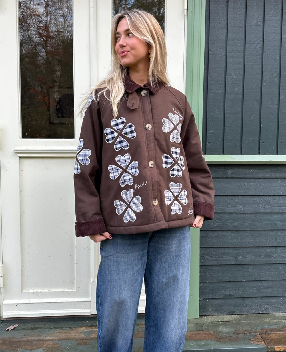 Lillibeth Jacket - Checked Brown