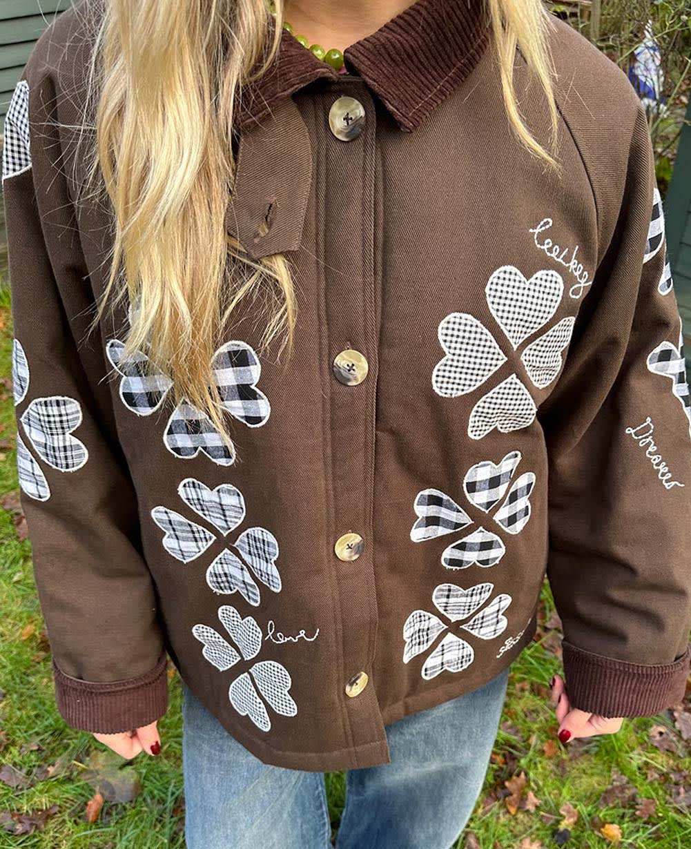 Lillibeth Jacket - Checked Brown