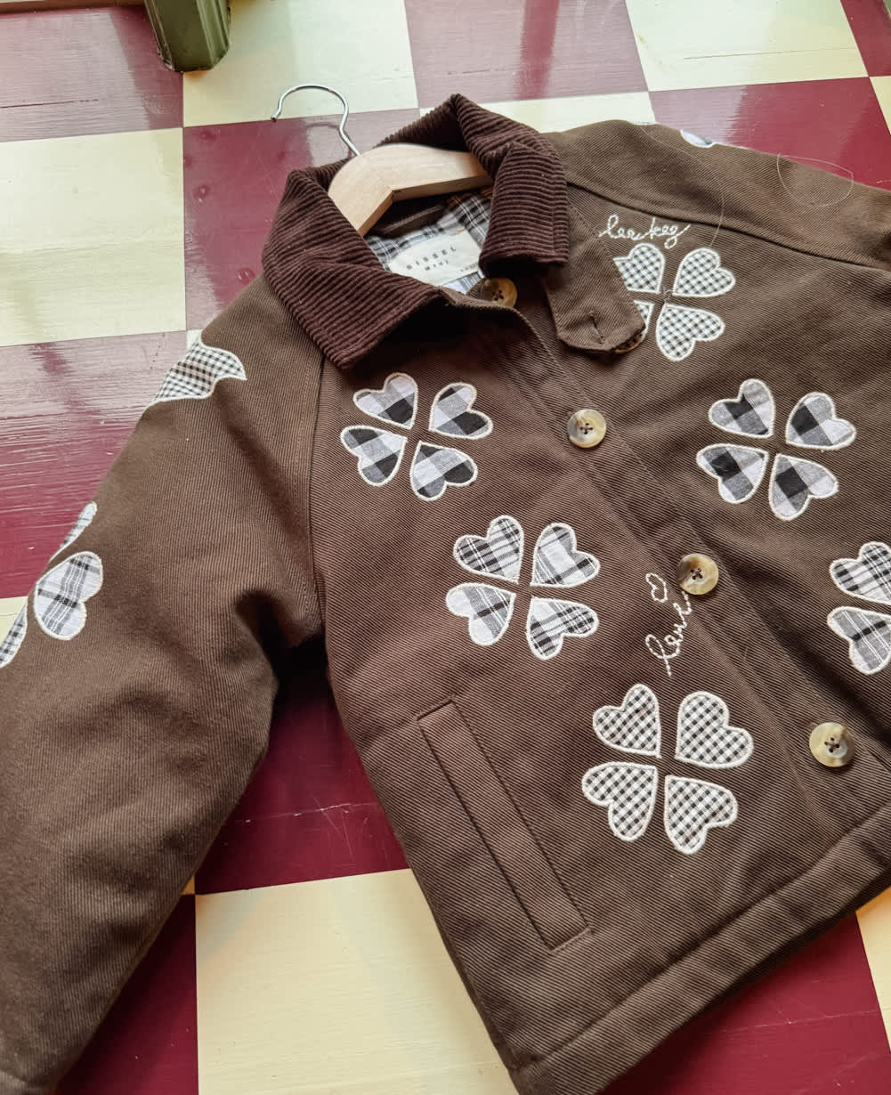 Lillibeth MINI Jacket - Checked Brown