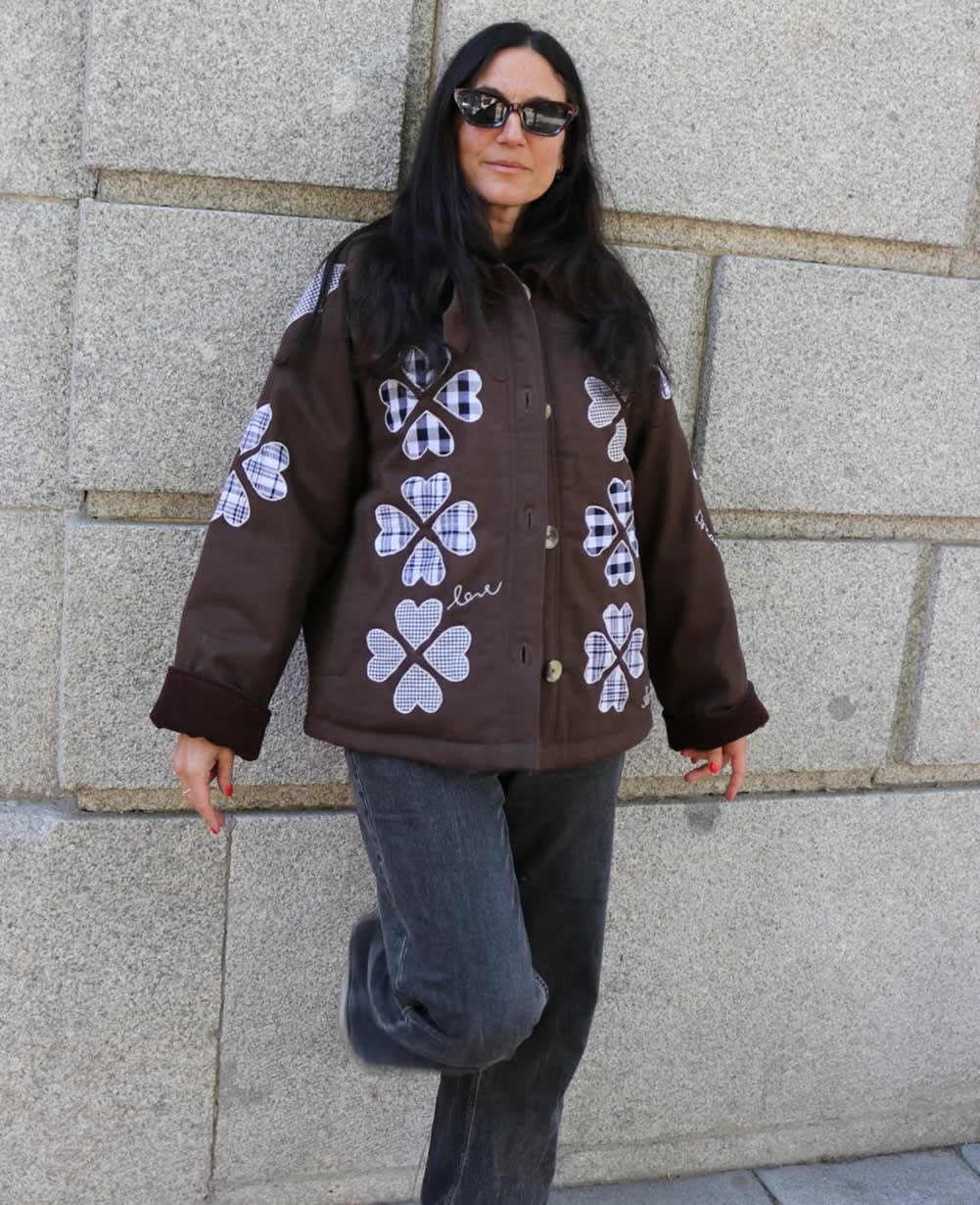 Lillibeth Jacket - Checked Brown