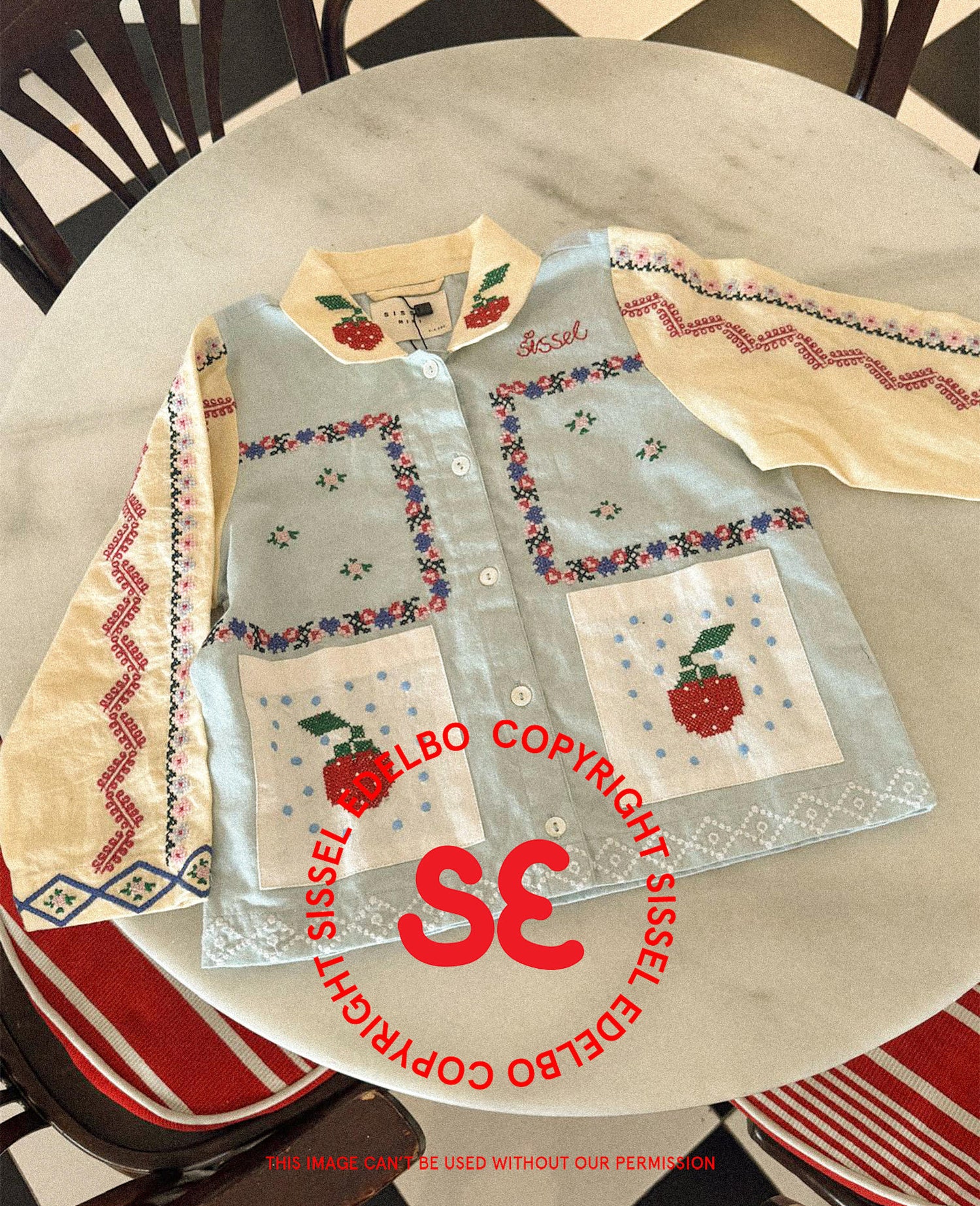 Louise MINI Shirt - Baby Blue