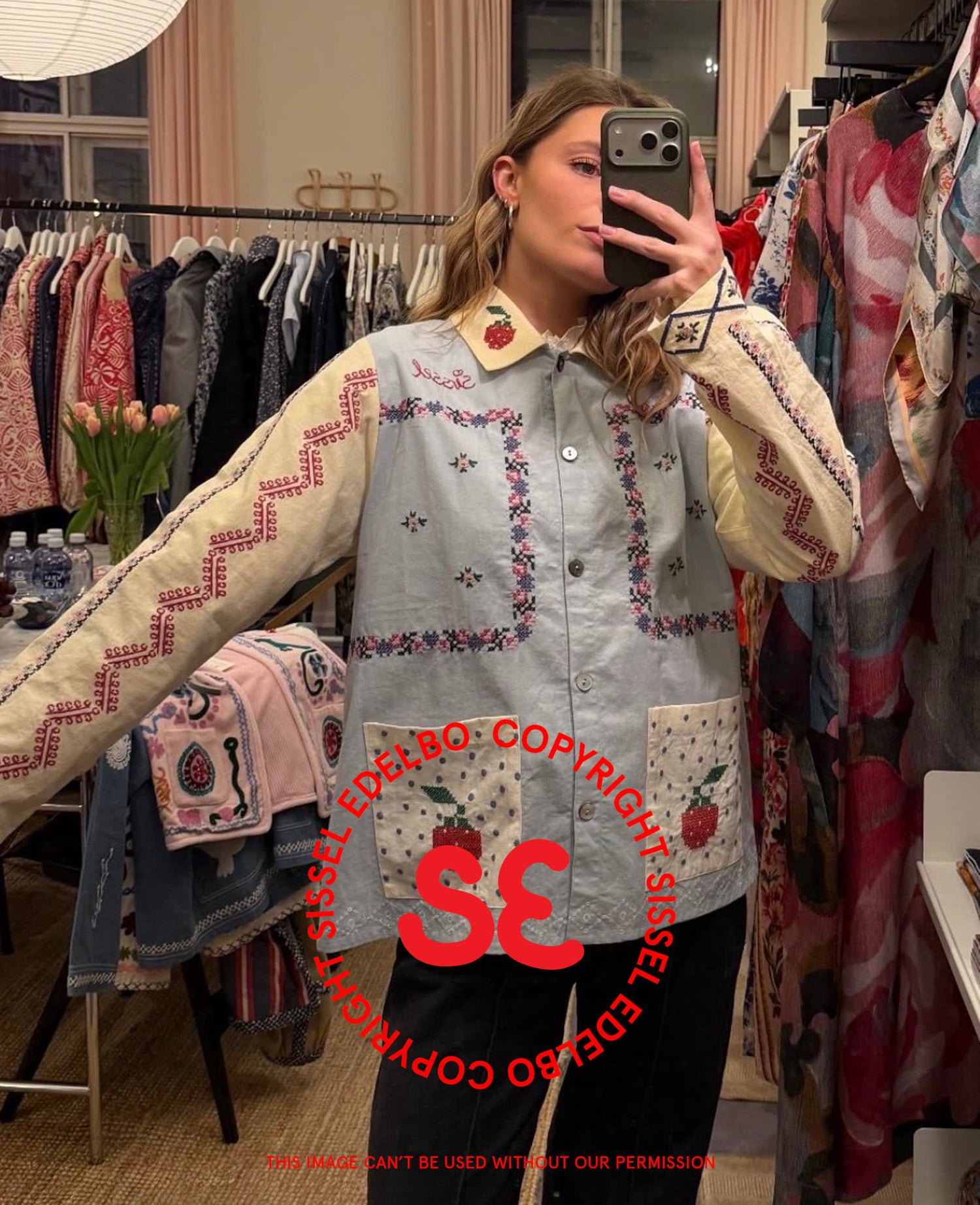 Louise Shirt - Baby Blue