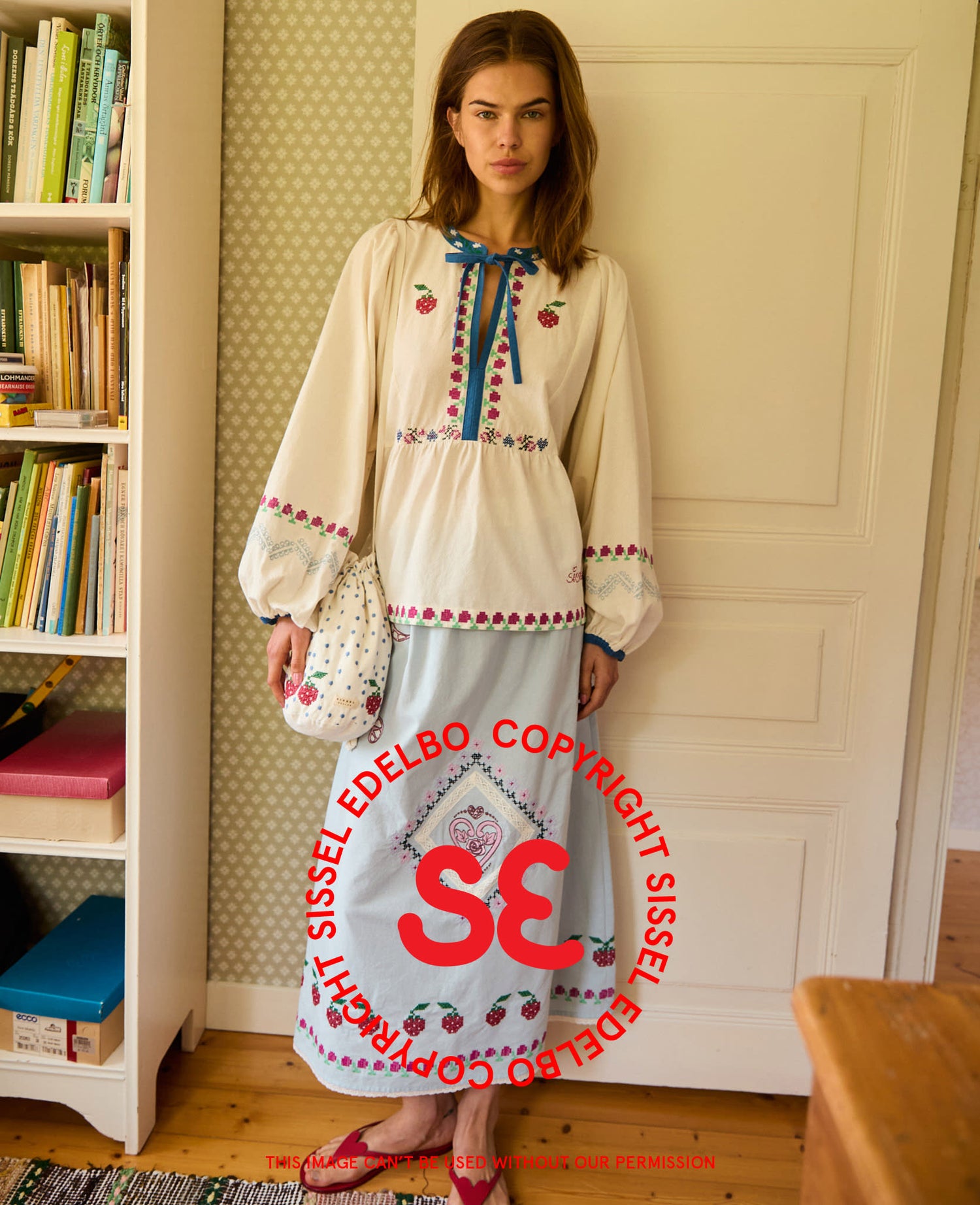 Louise Skirt - Baby Blue