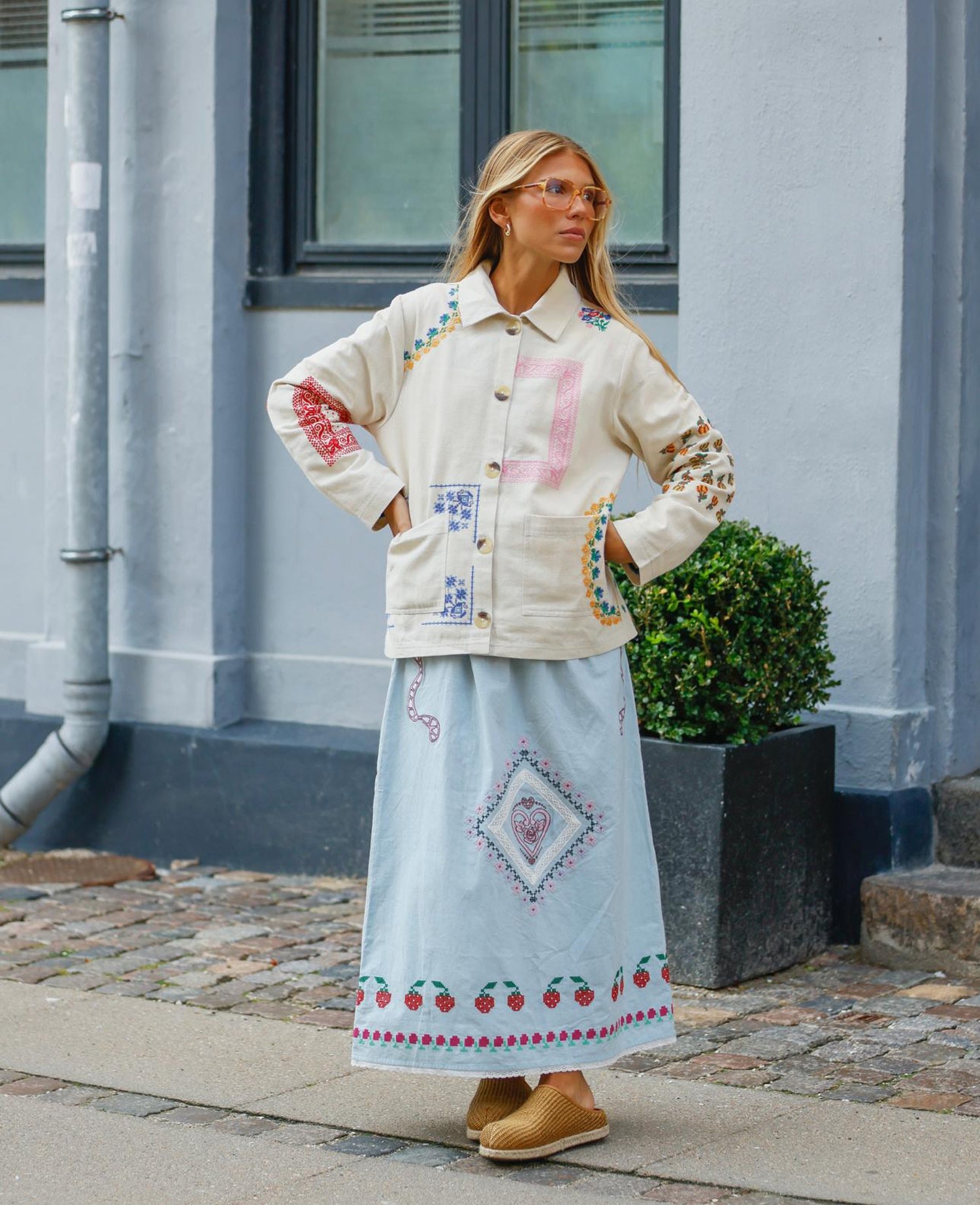 Louise Skirt - Baby Blue