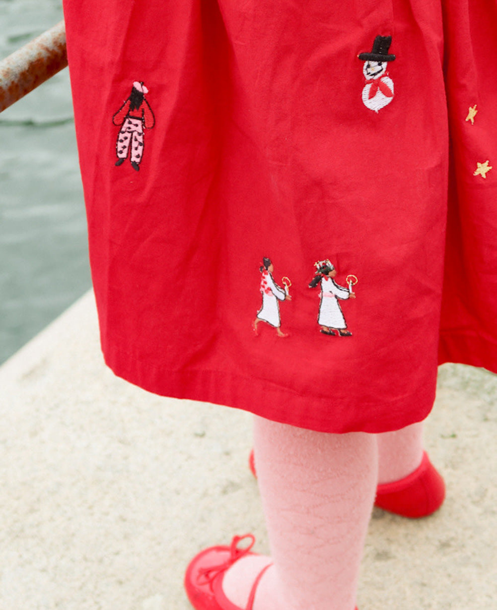 Luna MINI Dress - Chili Pepper