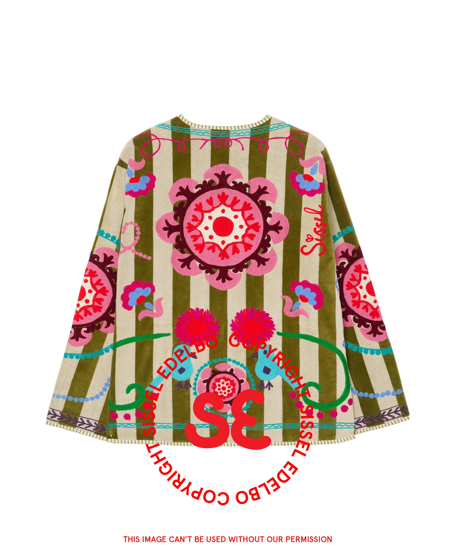 Maggie Jacket - Green Stripes