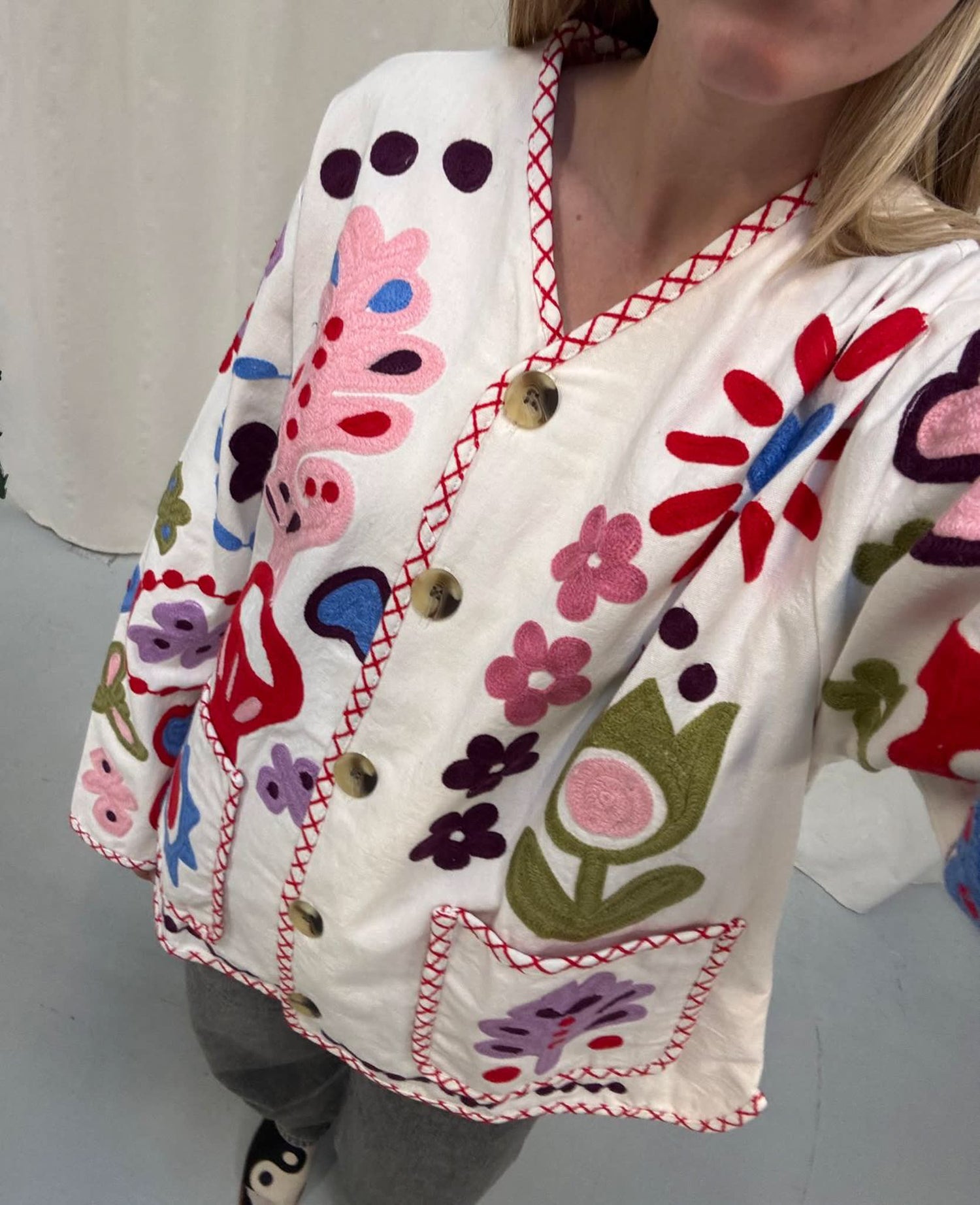 Maggie Jacket - White Multi