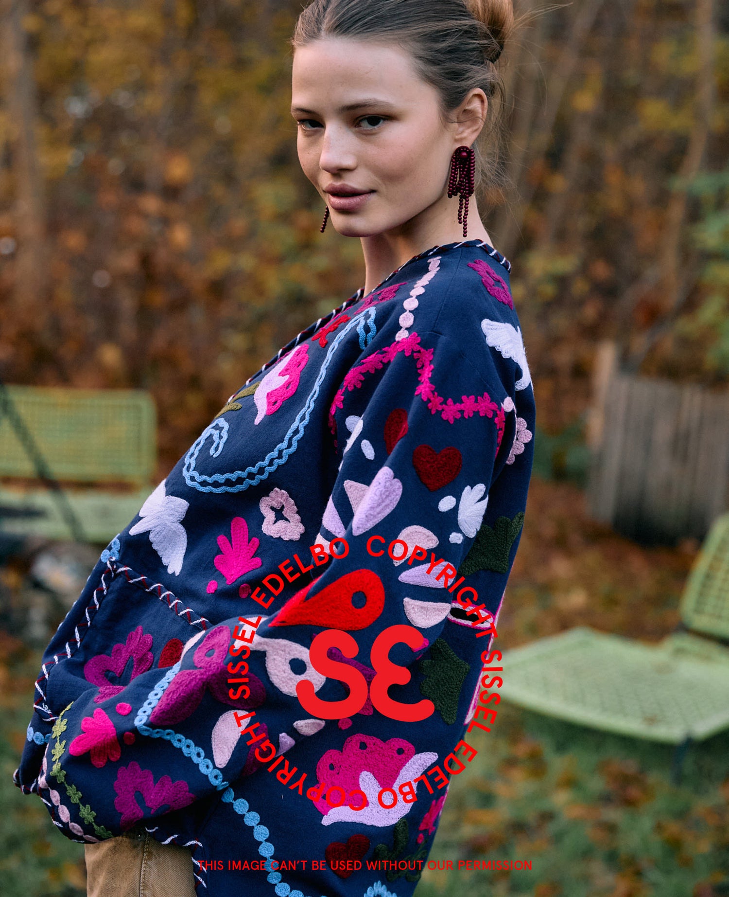 Maggie Jacket - Navy Festival
