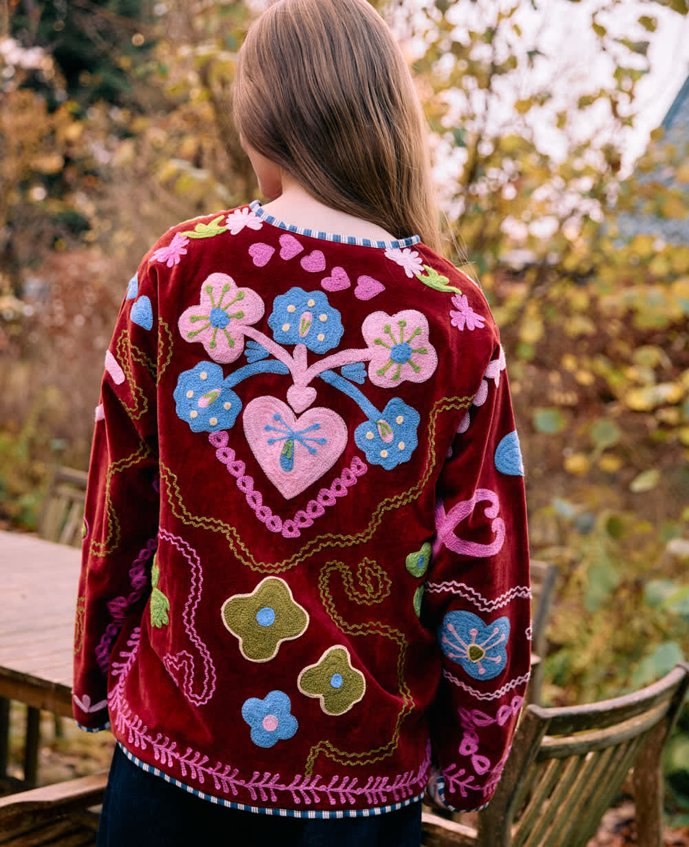 Maggie Jacket - Velvet Burgundy